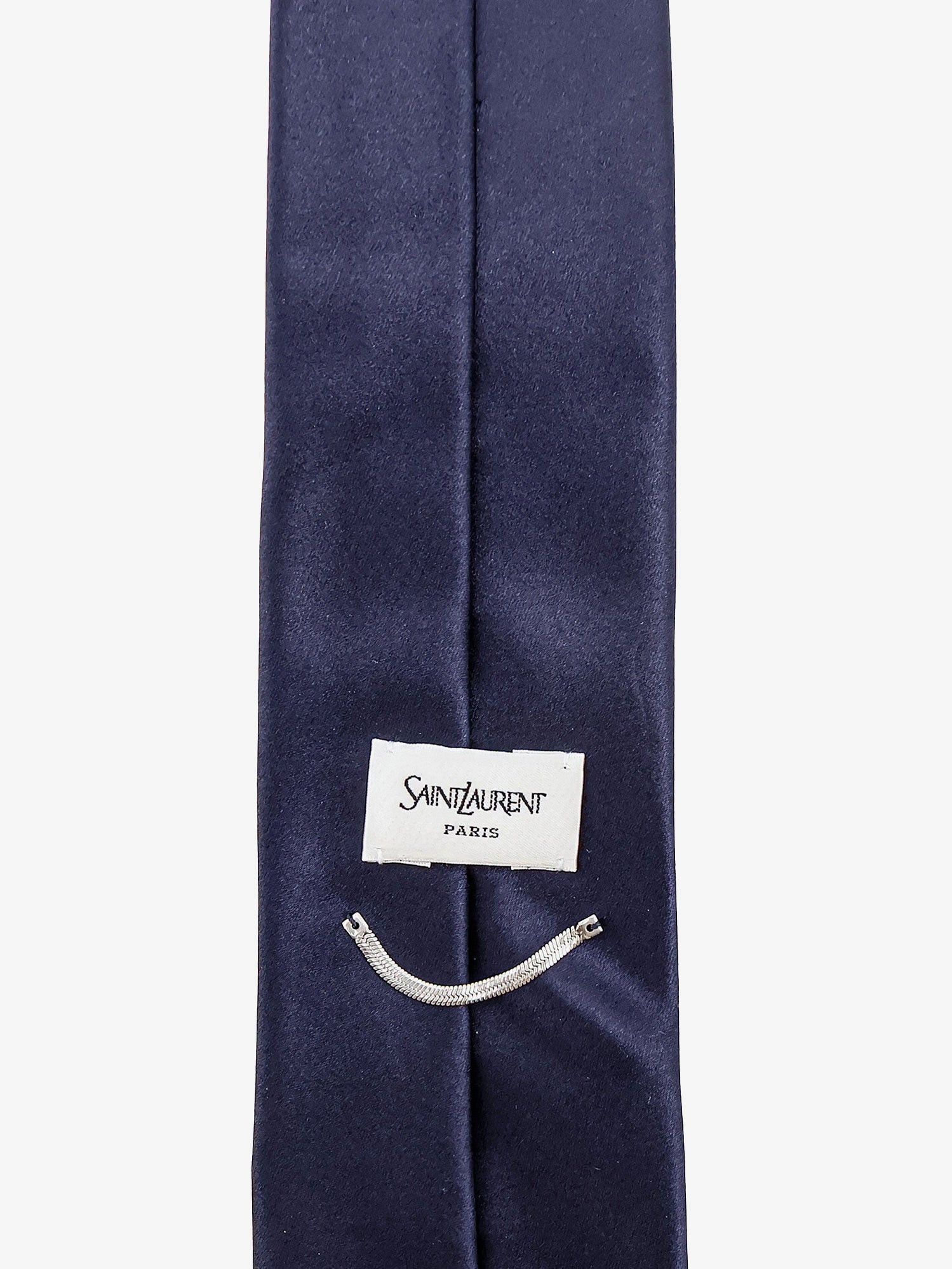 Saint Laurent Paris Satin Tie Size ONE SIZE - 3 Thumbnail