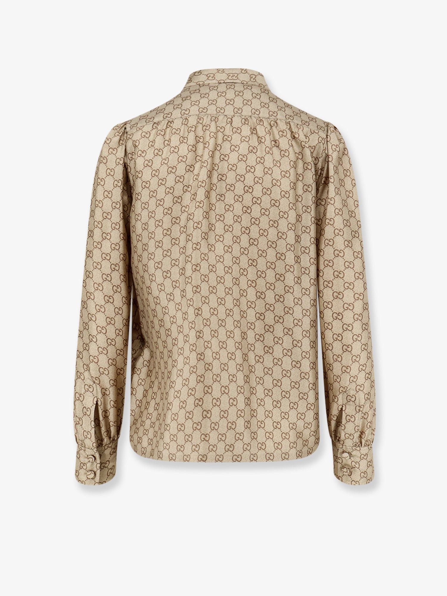 Gucci Gg Silk Shirt Size S / US 4 / IT 40 - 2 Thumbnail