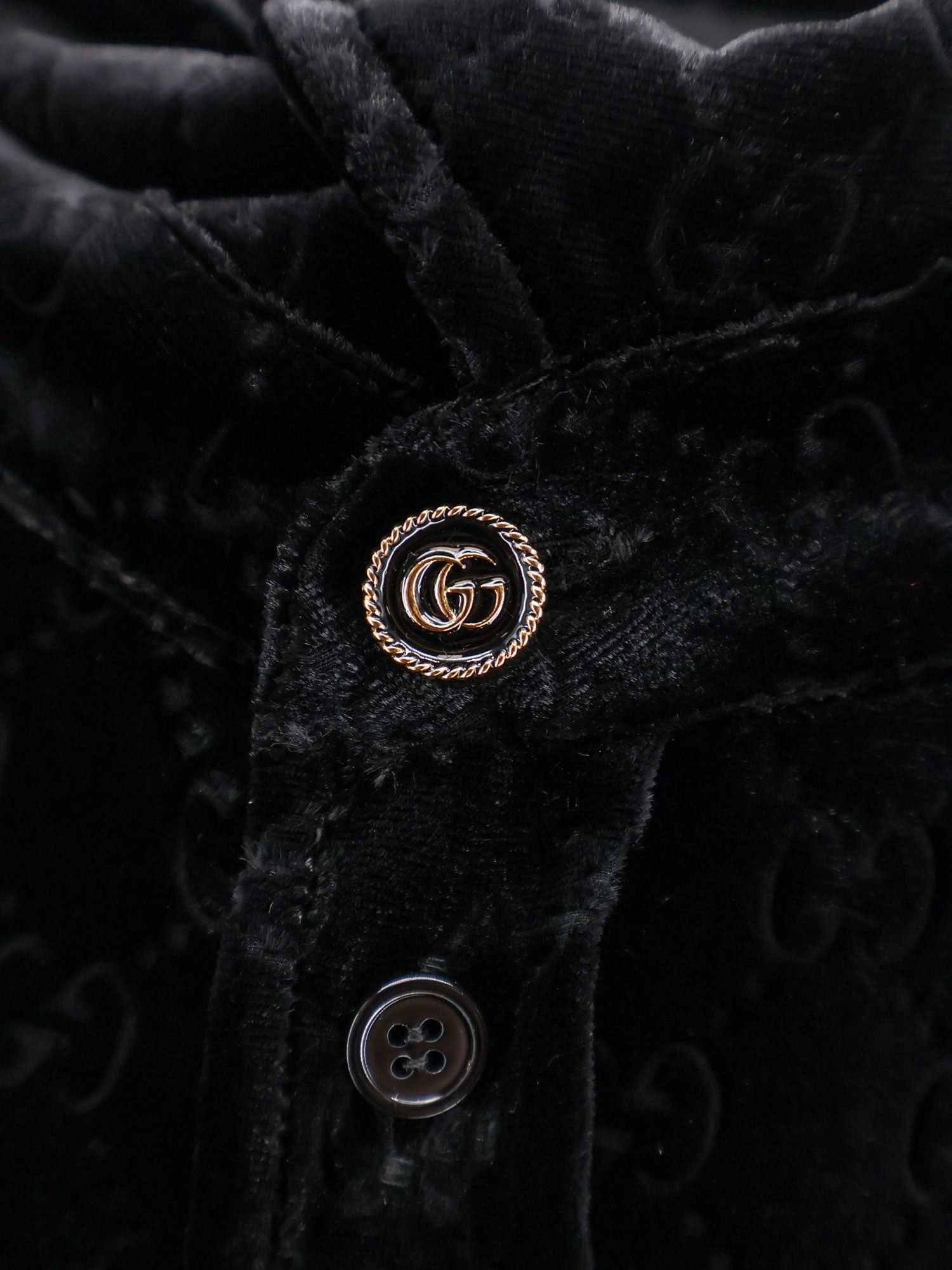 Gucci Stretch Gg Devore Velvet Shirt Size US XS / EU 42 / 0 - 3 Thumbnail