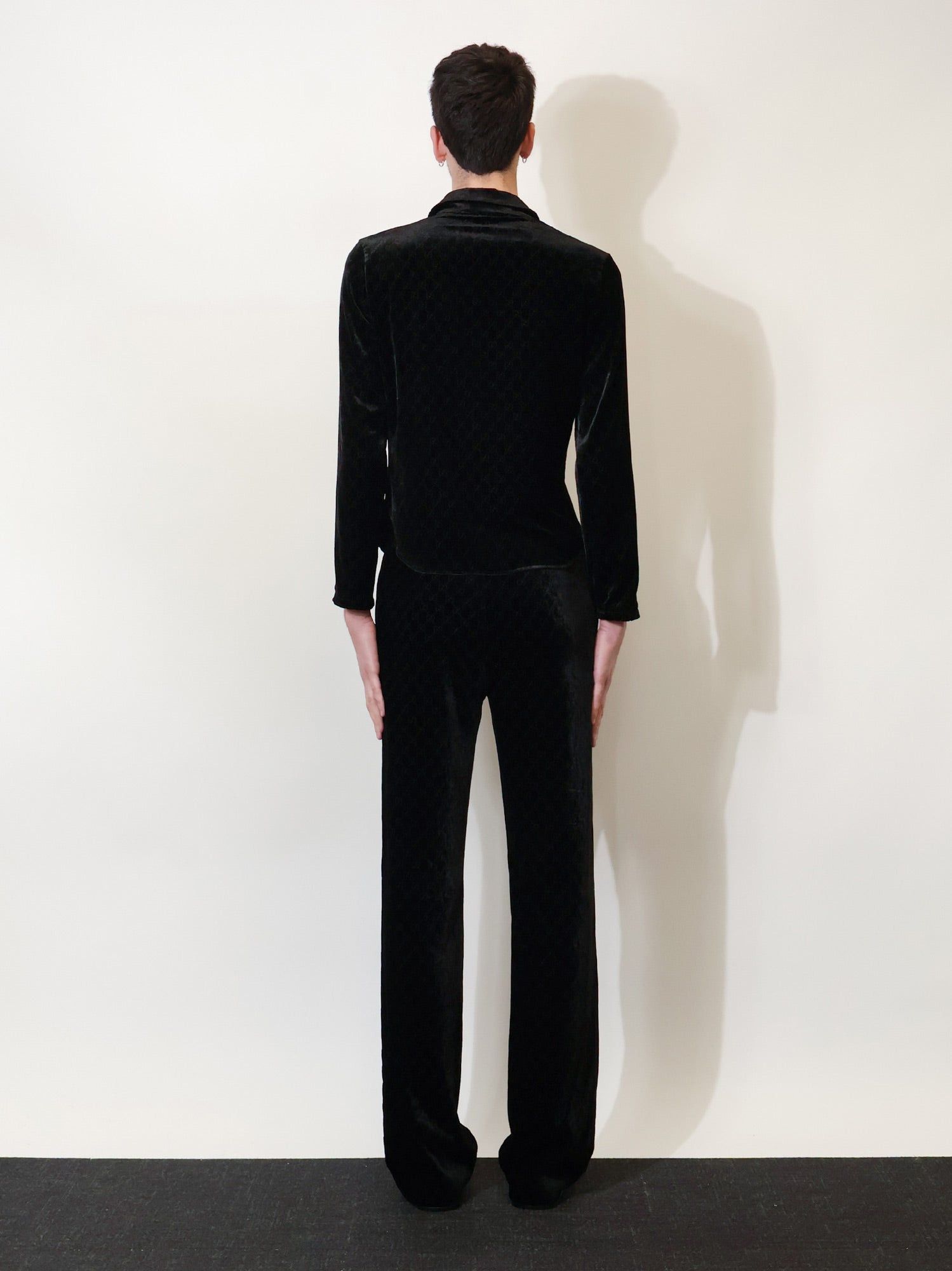Gucci Stretch Gg Devore Velvet Shirt Size US XS / EU 42 / 0 - 5 Thumbnail