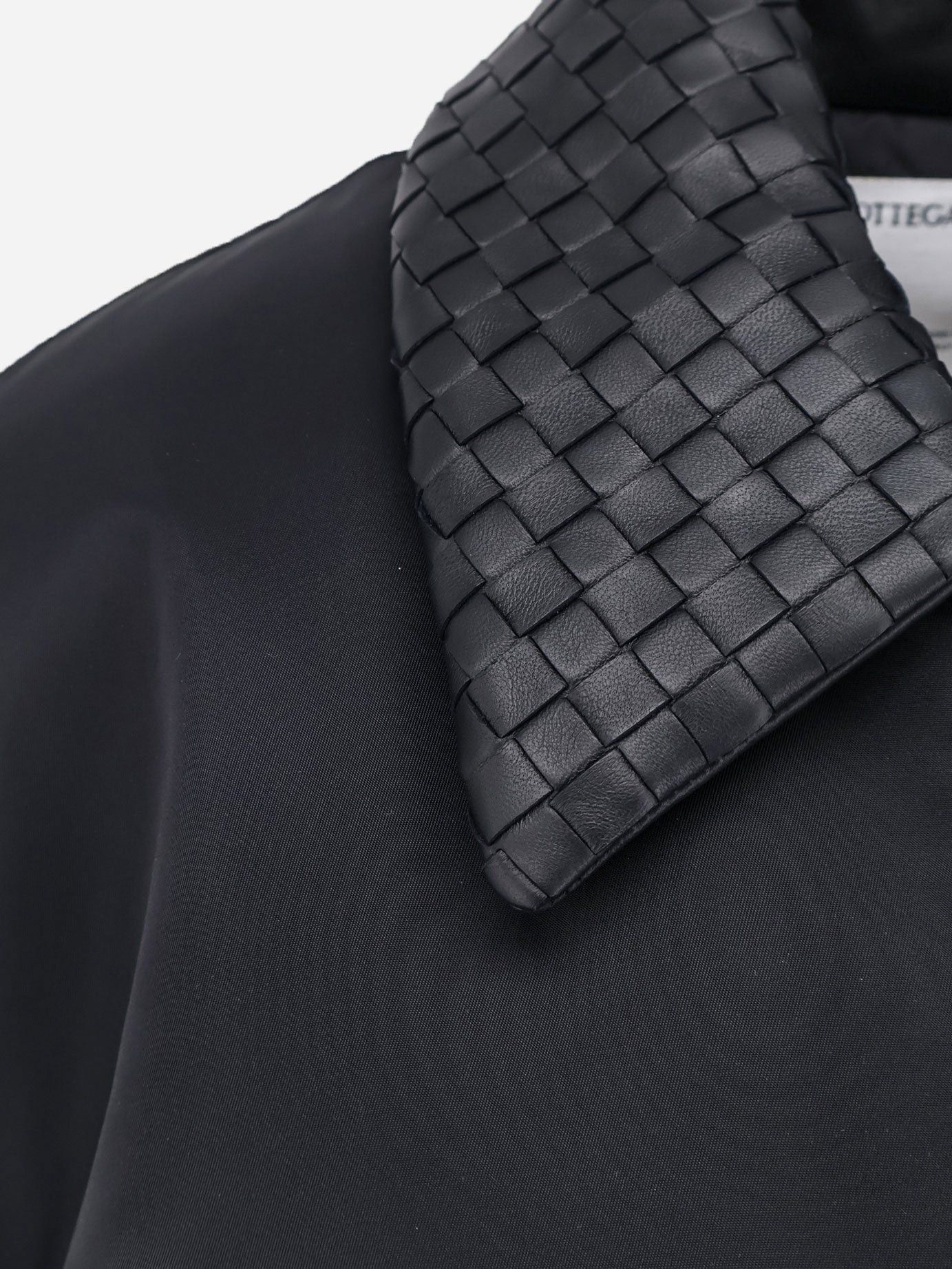 Bottega Veneta Nylon Jacket With Intrecciato Leather Collar Size S / US 4 / IT 40 - 3 Thumbnail
