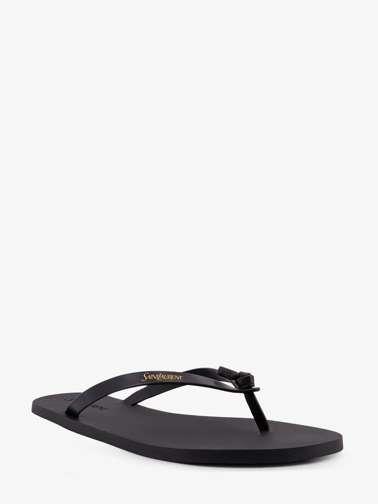 Saint Laurent Paris Party Low Rubber Sandals Size US 7 / EU 40 - 2 Thumbnail