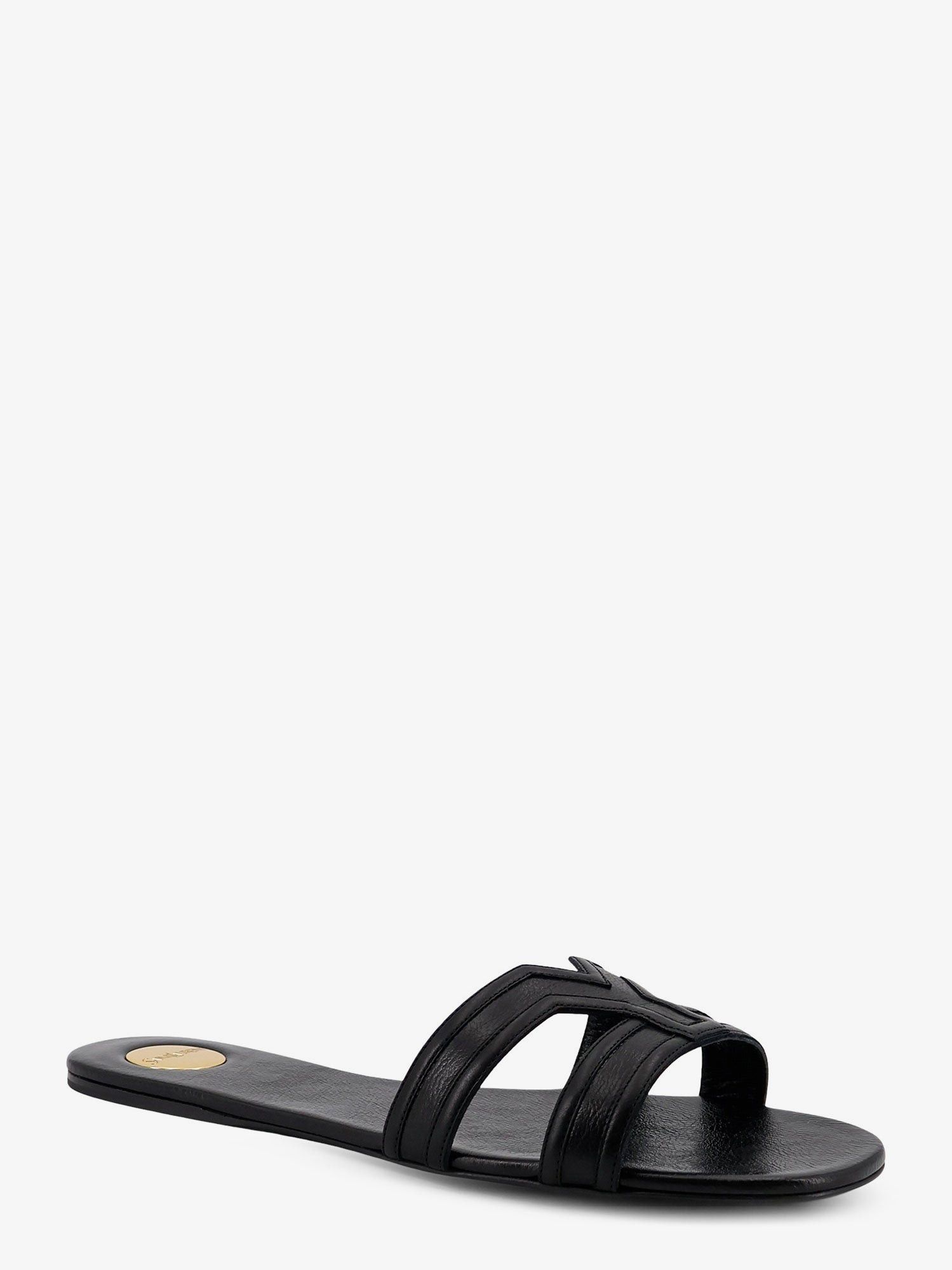 Saint Laurent Paris Mabrouka Leather Sandals Size US 7 / IT 37 - 2 Thumbnail