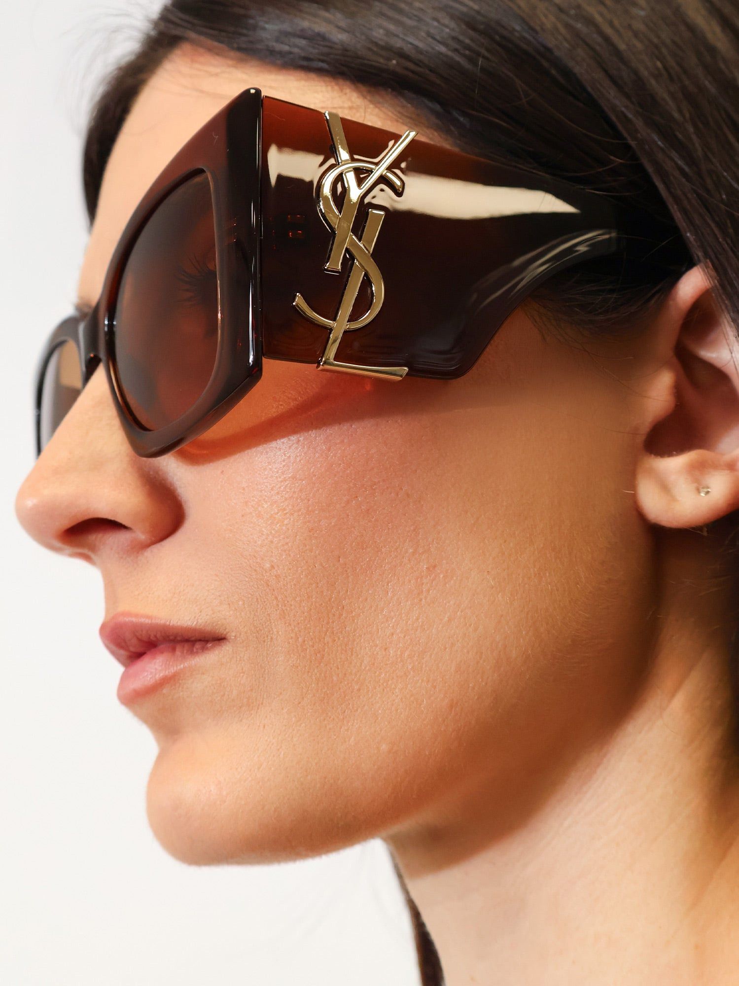Saint Laurent Paris Blaze Crystal Acetate Sunglasses Size ONE SIZE - 2 Thumbnail