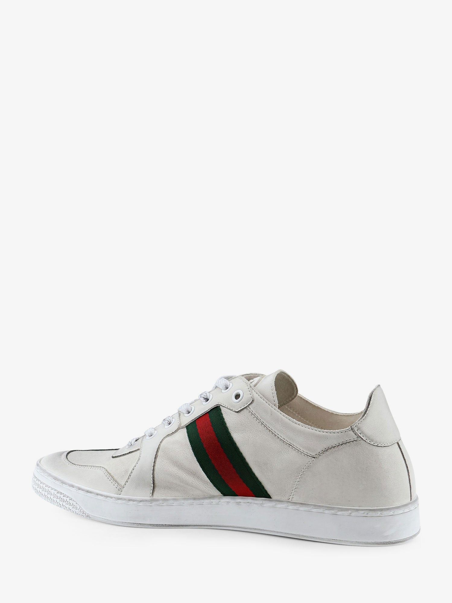 Gucci Leather Sneakers With Web Detail On The Side Size US 7 / EU 40 - 3 Thumbnail