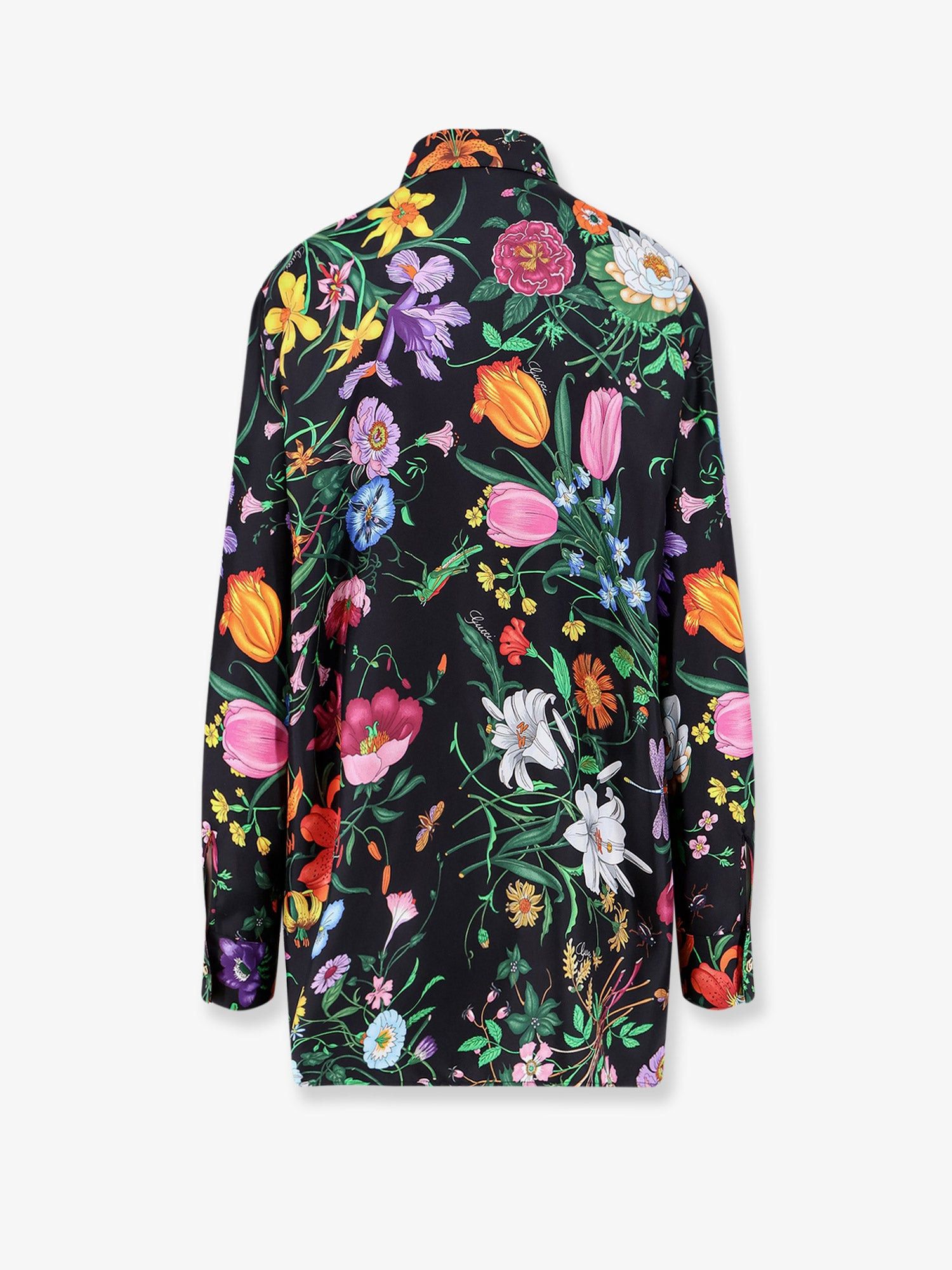 Gucci Printed Silk Shirt Size S / US 4 / IT 40 - 2 Thumbnail
