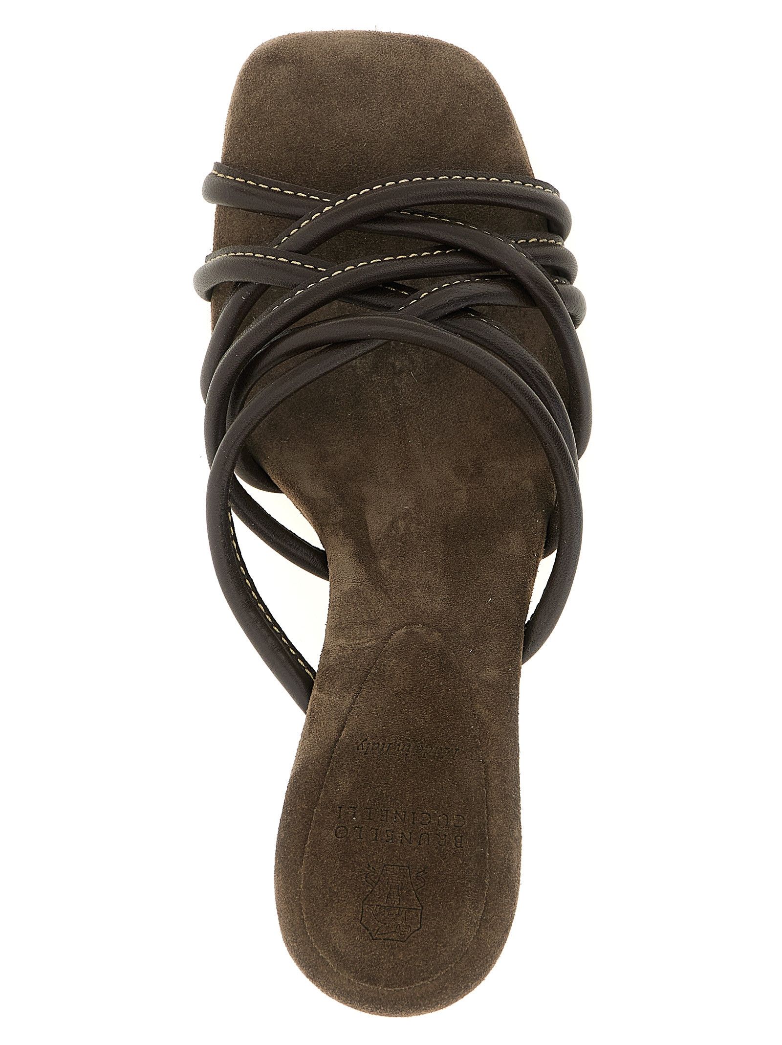 Brunello Cucinelli Leather Sandals Size US 7 / IT 37 - 4 Thumbnail
