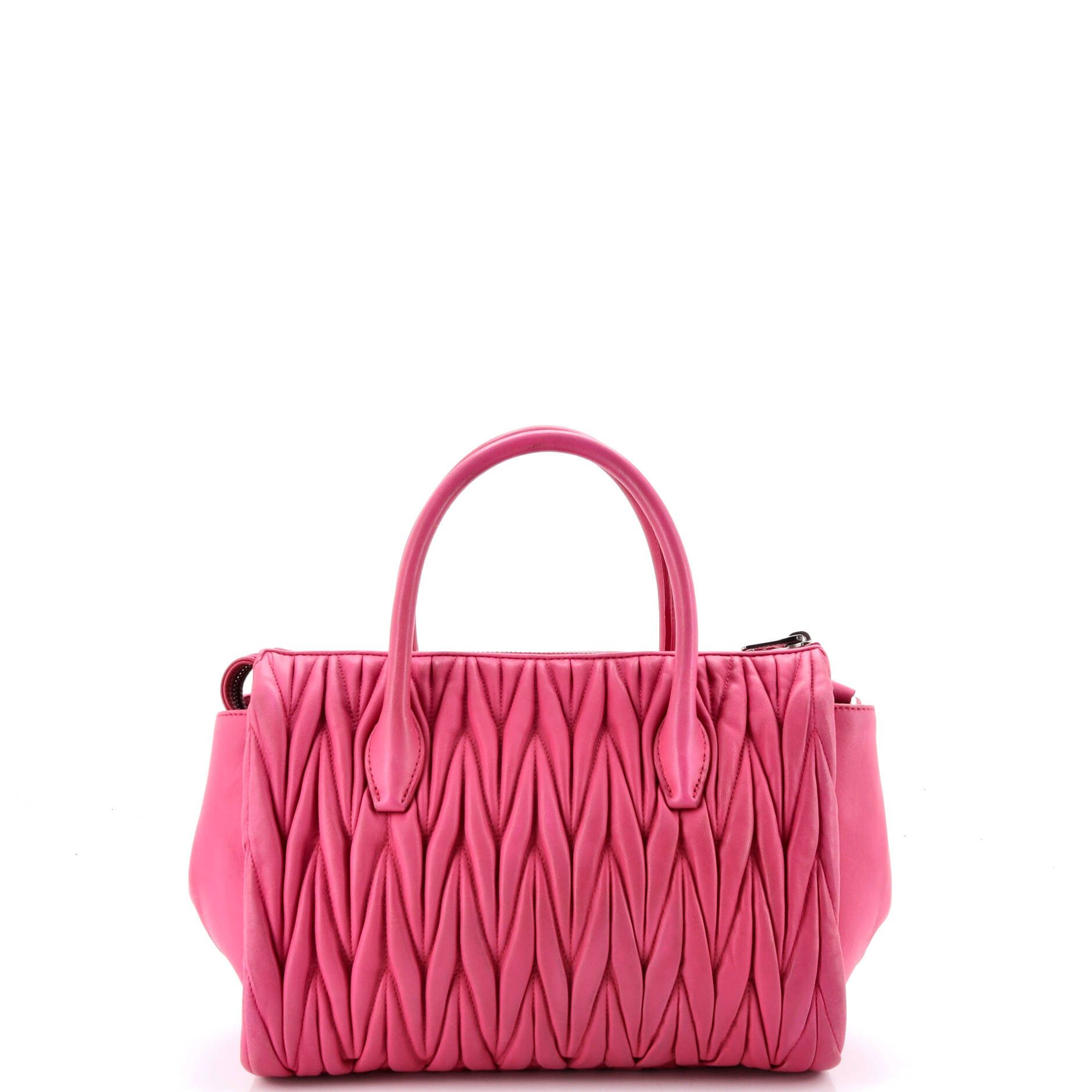 Miu Miu Convertible zip tote matelasse leather small Size ONE SIZE - 2 Thumbnail