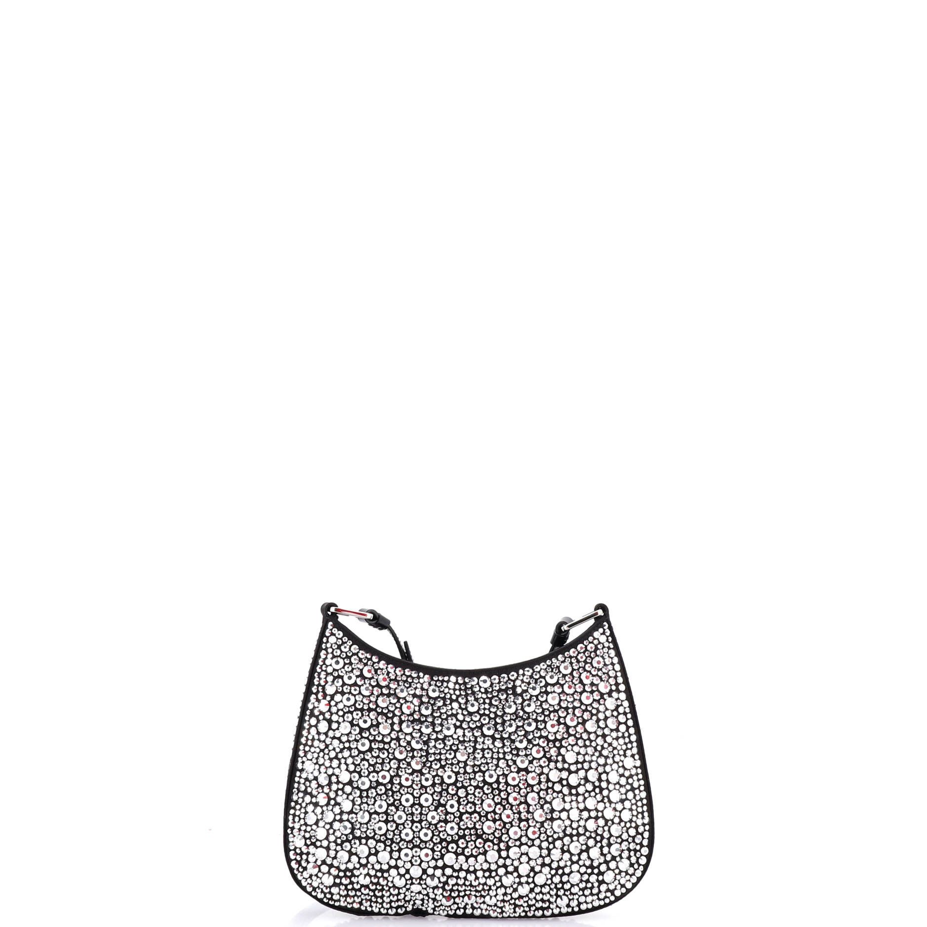 Prada Cleo shoulder bag crystal embellished satin small Size ONE SIZE - 2 Thumbnail