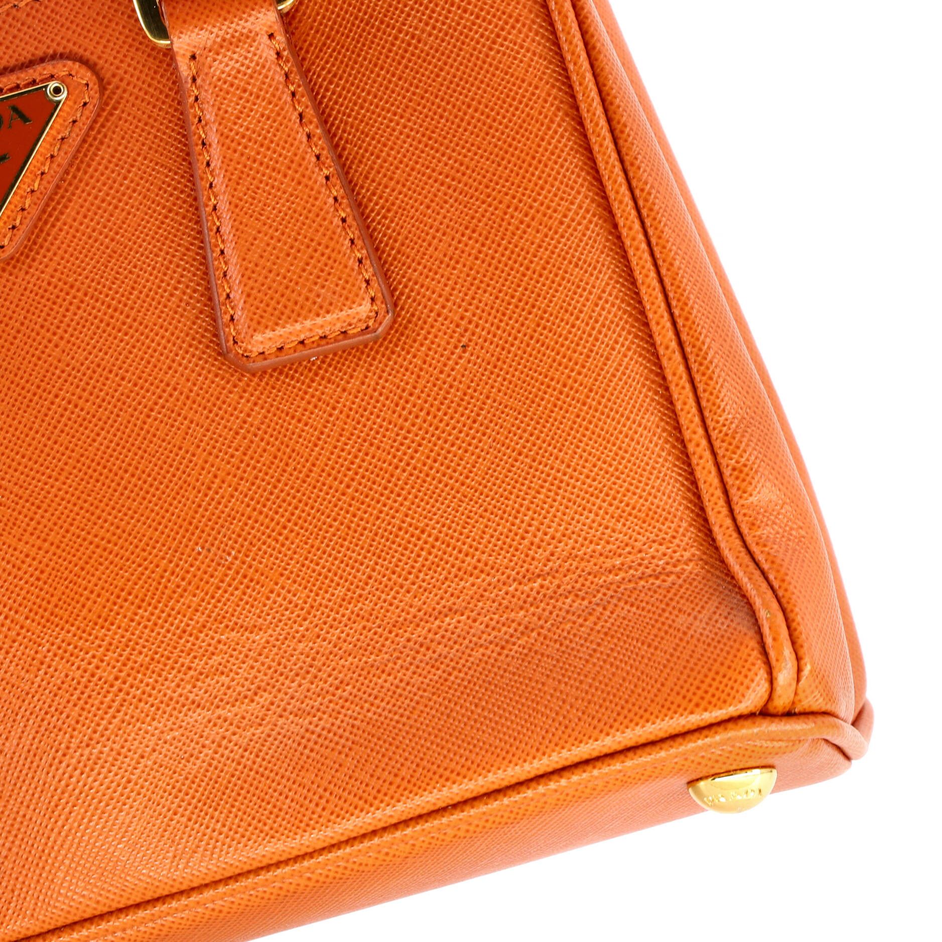 Prada Galleria double zip tote saffiano leather mini Size ONE SIZE - 6 Thumbnail