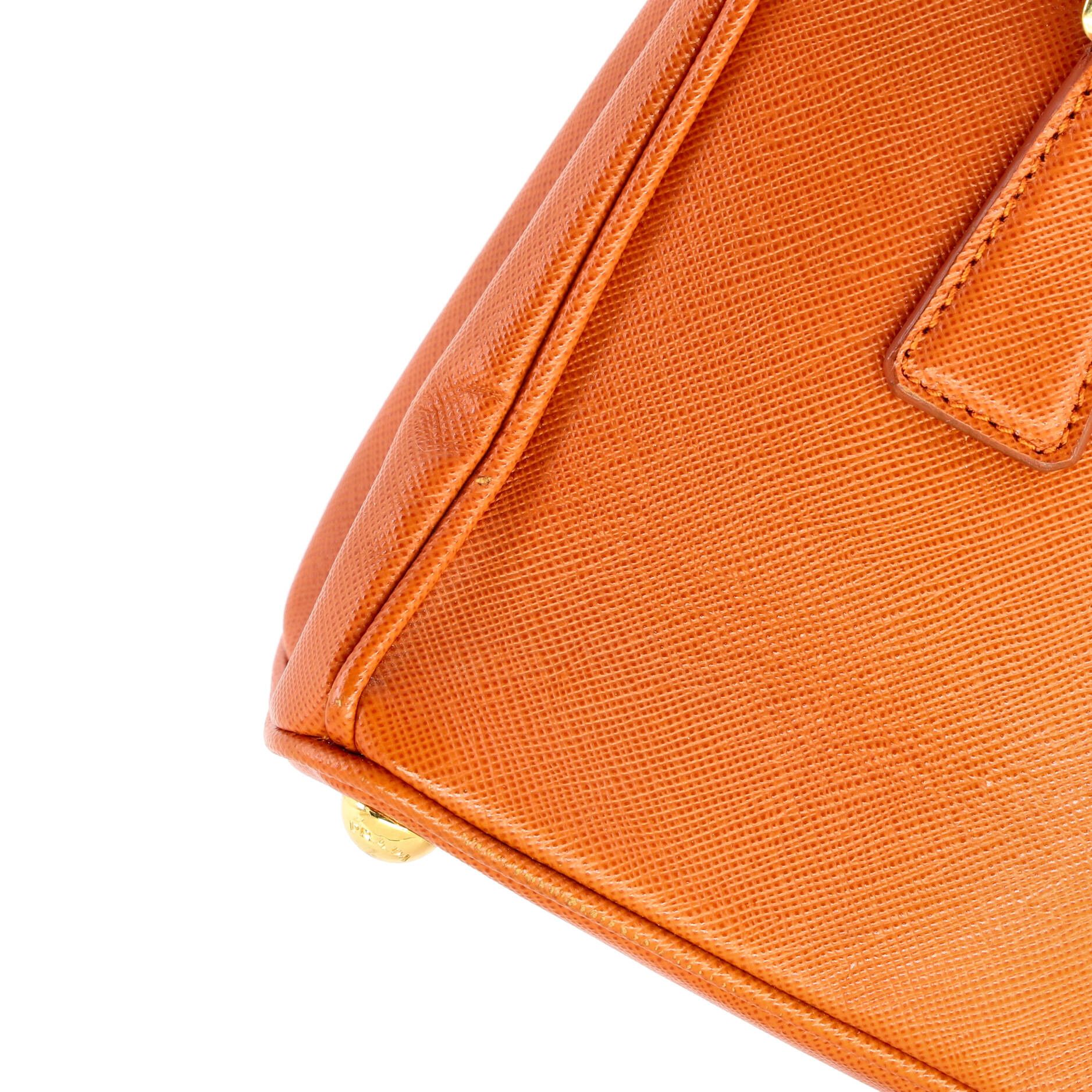 Prada Galleria double zip tote saffiano leather mini Size ONE SIZE - 5 Thumbnail