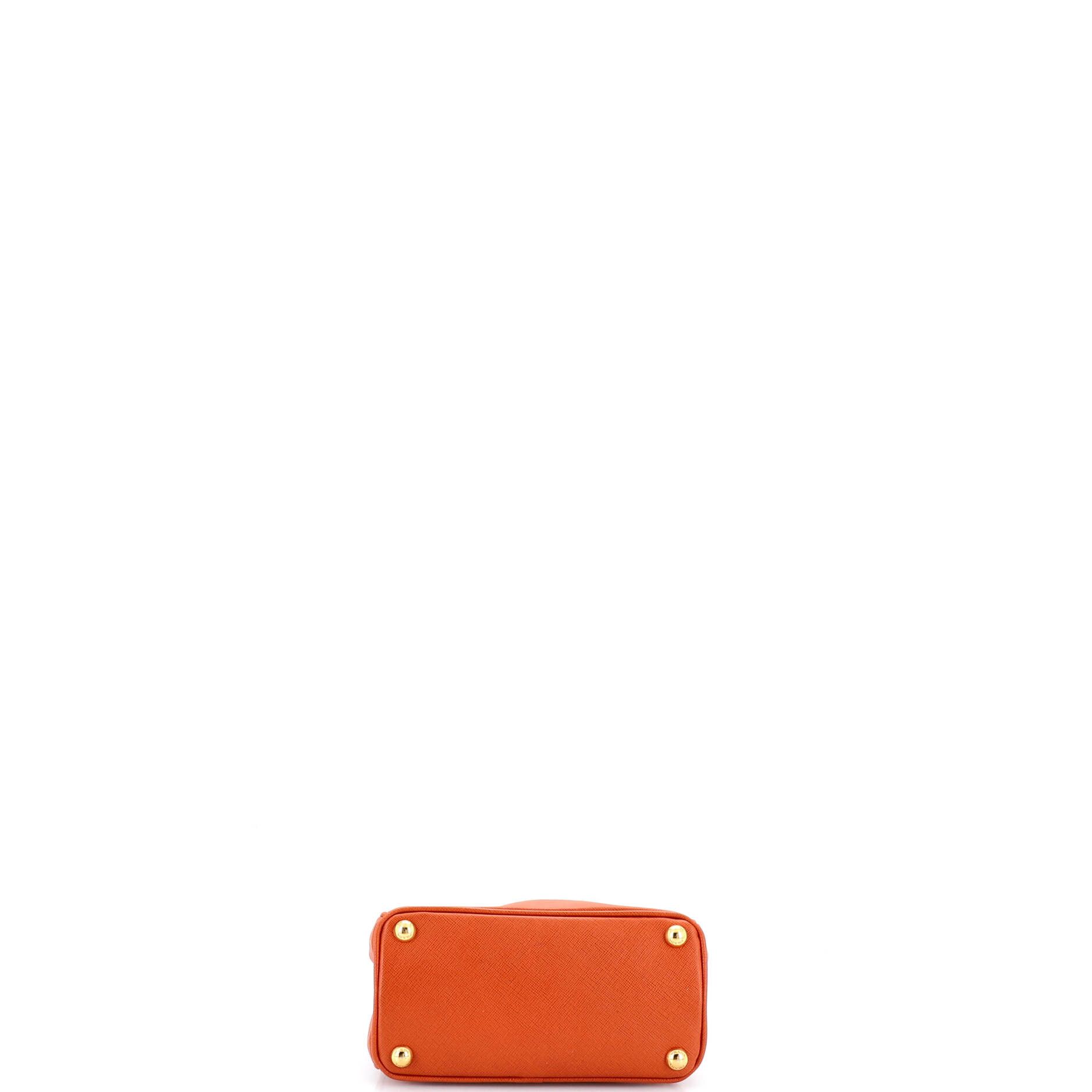 Prada Galleria double zip tote saffiano leather mini Size ONE SIZE - 3 Thumbnail