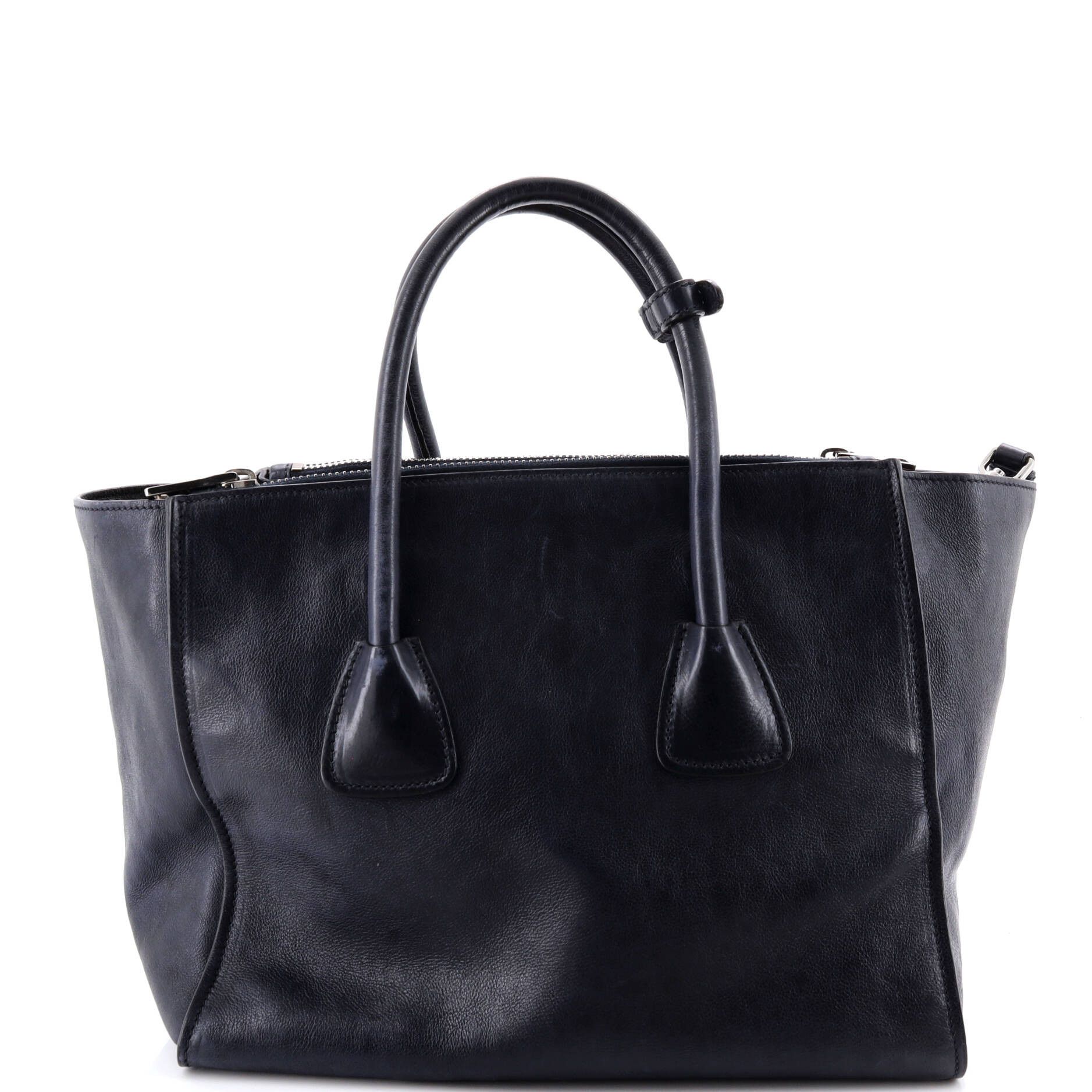 Prada Twin pocket convertible tote leather medium Size ONE SIZE - 2 Thumbnail