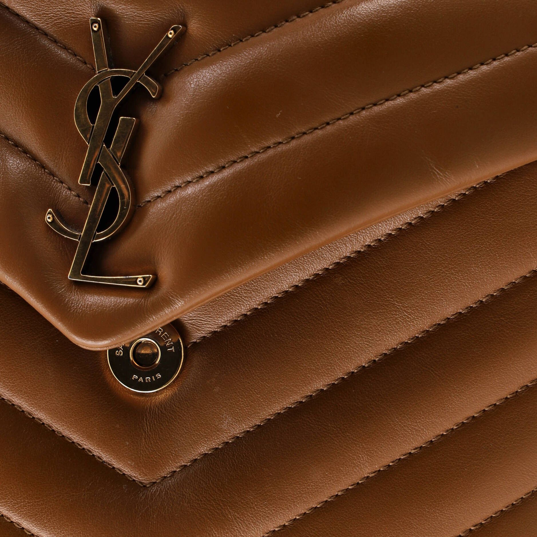 Saint Laurent Paris Loulou shoulder bag matelasse chevron leather small Size ONE SIZE - 6 Thumbnail