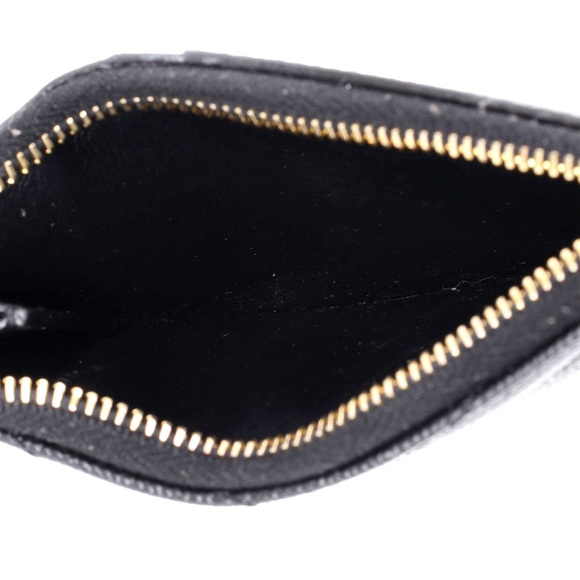 Saint Laurent Paris Monogram fragments zip card holder matelasse chevron leather Size ONE SIZE - 5 Thumbnail
