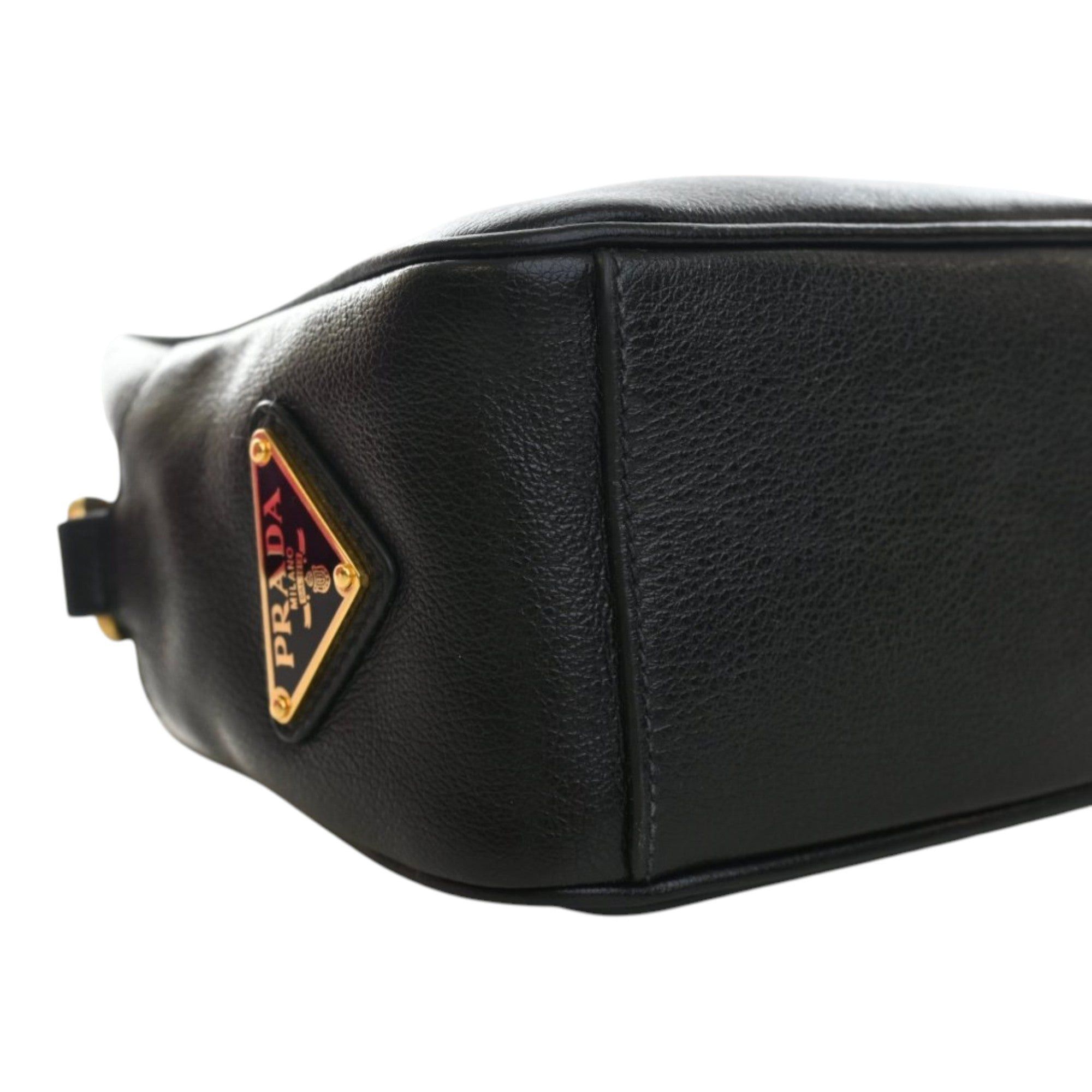 Prada Small Embossed Calfskin Canapa Logo Camera Bag Size ONE SIZE - 10 Thumbnail