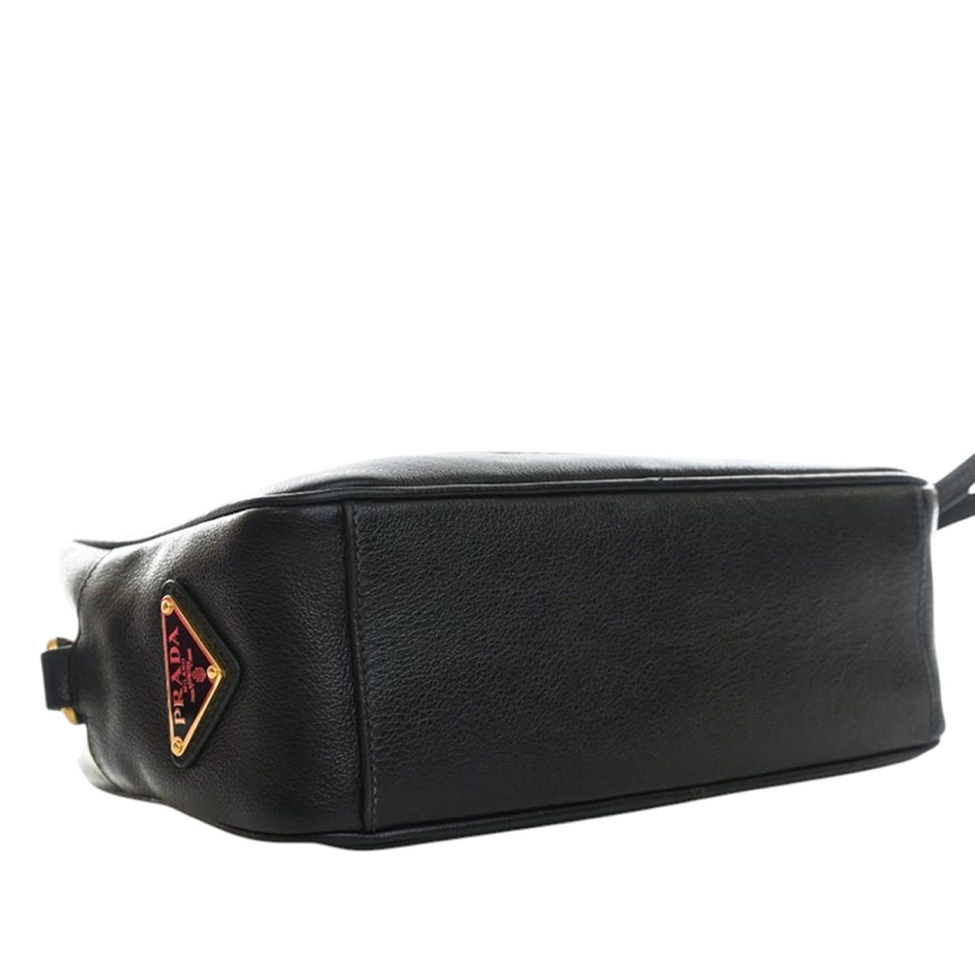 Prada Small Embossed Calfskin Canapa Logo Camera Bag Size ONE SIZE - 12 Thumbnail
