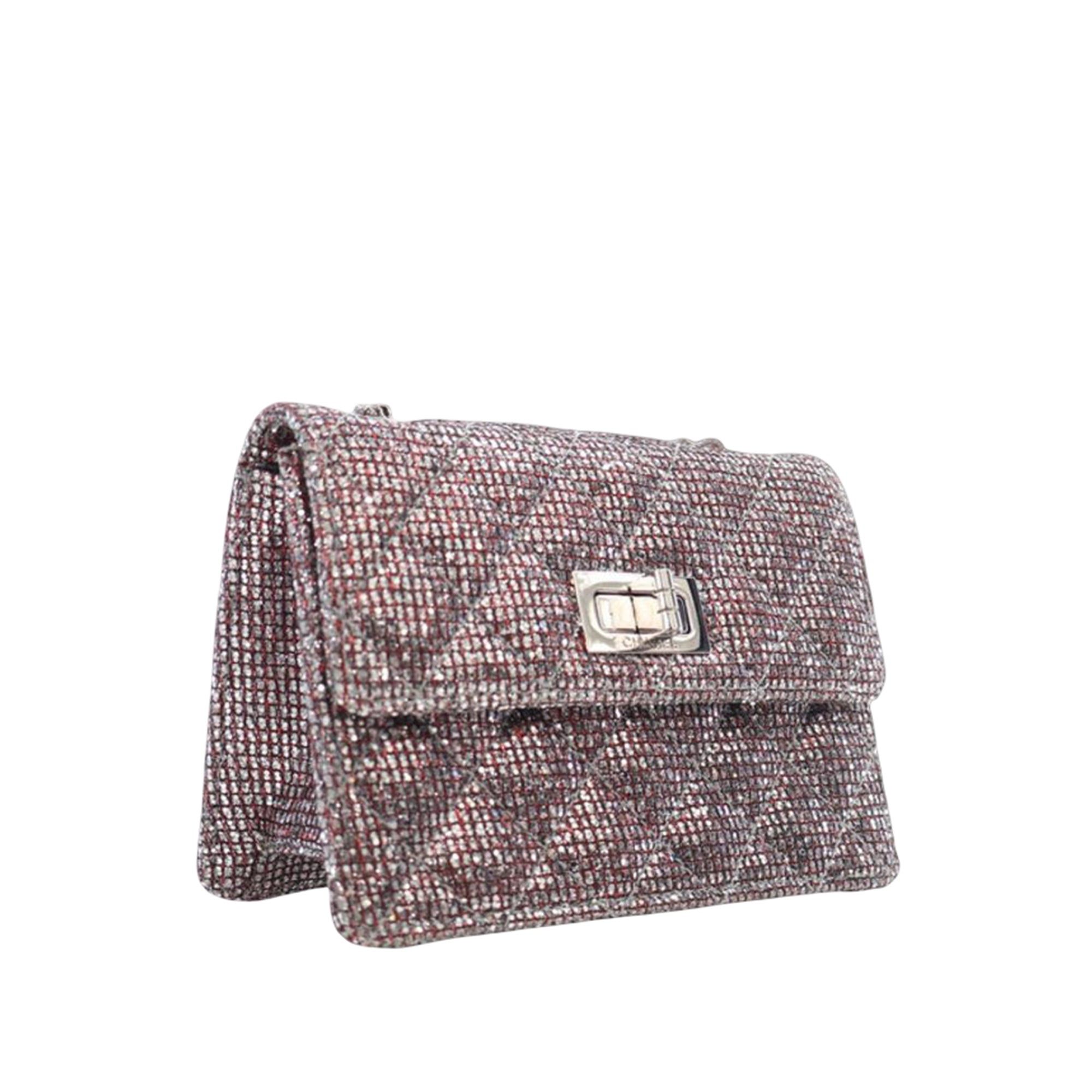 Chanel Mini Glitter Canvas Reissue 2.55 Flap Size ONE SIZE - 3 Thumbnail