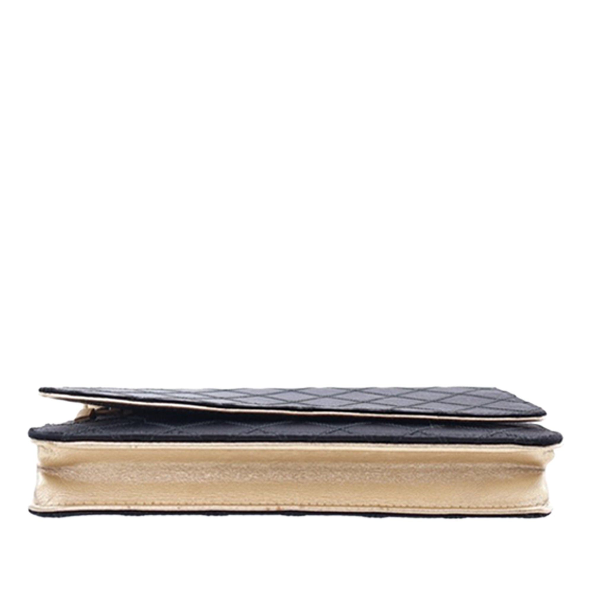Chanel Bicolor Satin Diamond Stitch Wallet On Chain Size ONE SIZE - 7 Thumbnail