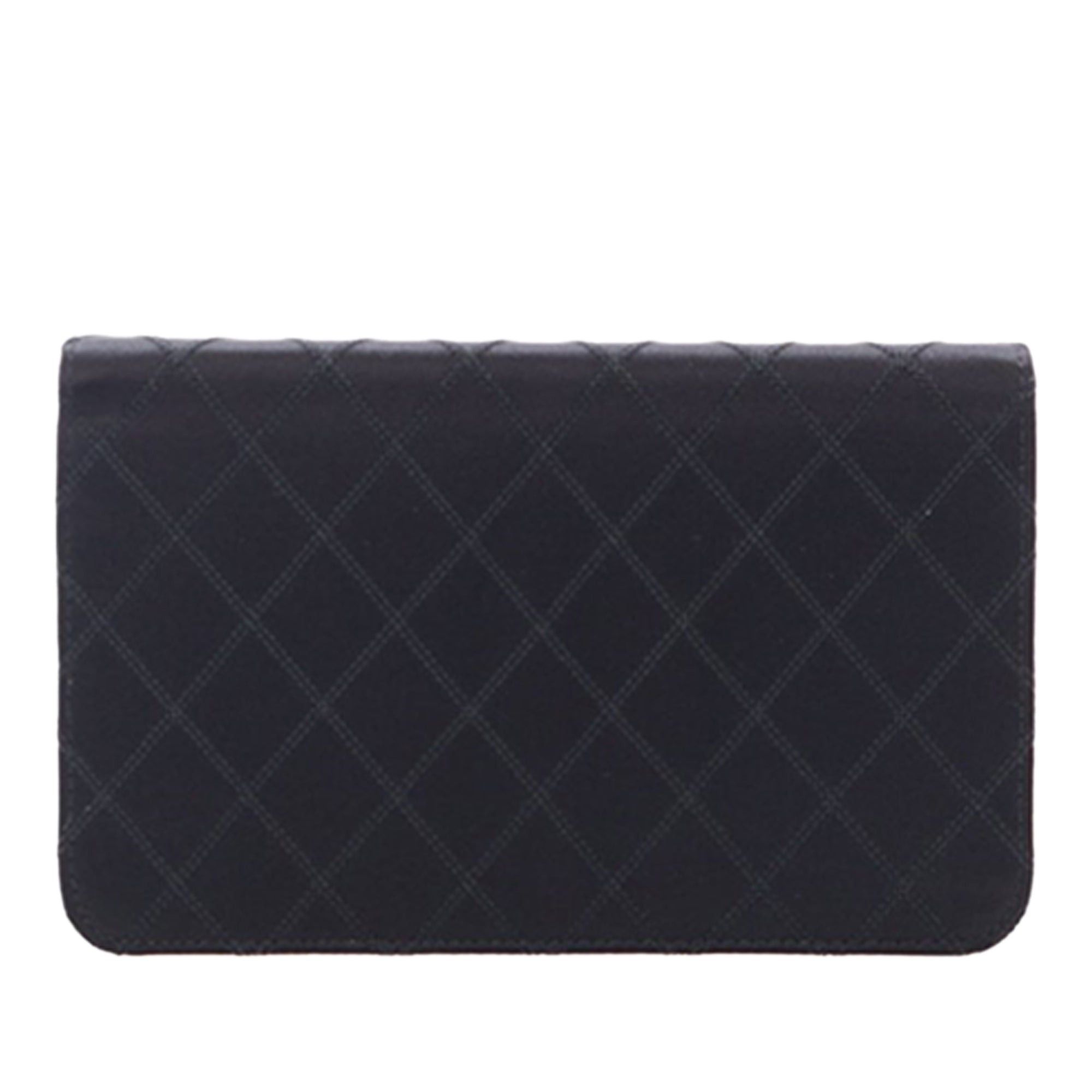 Chanel Bicolor Satin Diamond Stitch Wallet On Chain Size ONE SIZE - 4 Thumbnail