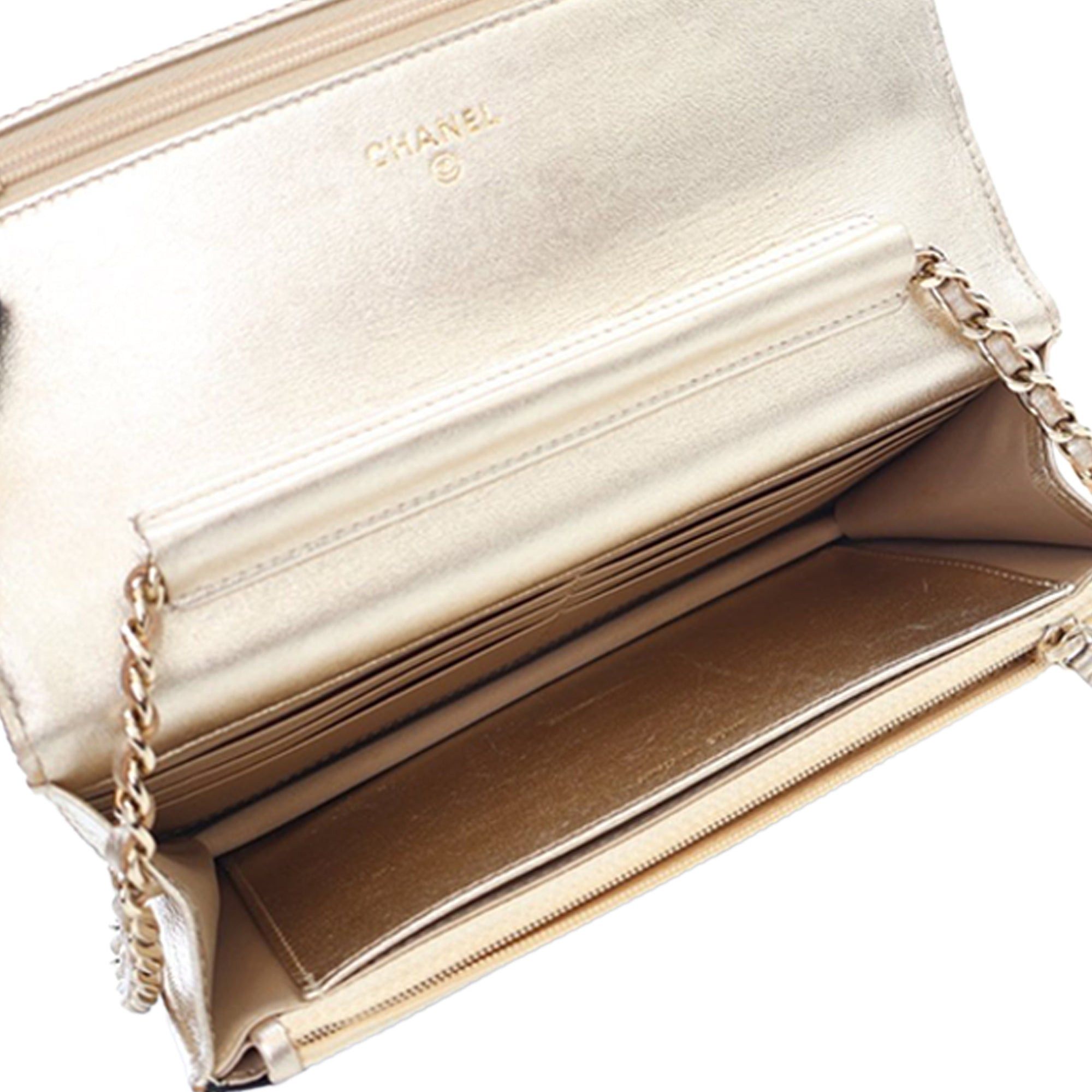 Chanel Bicolor Satin Diamond Stitch Wallet On Chain Size ONE SIZE - 9 Thumbnail