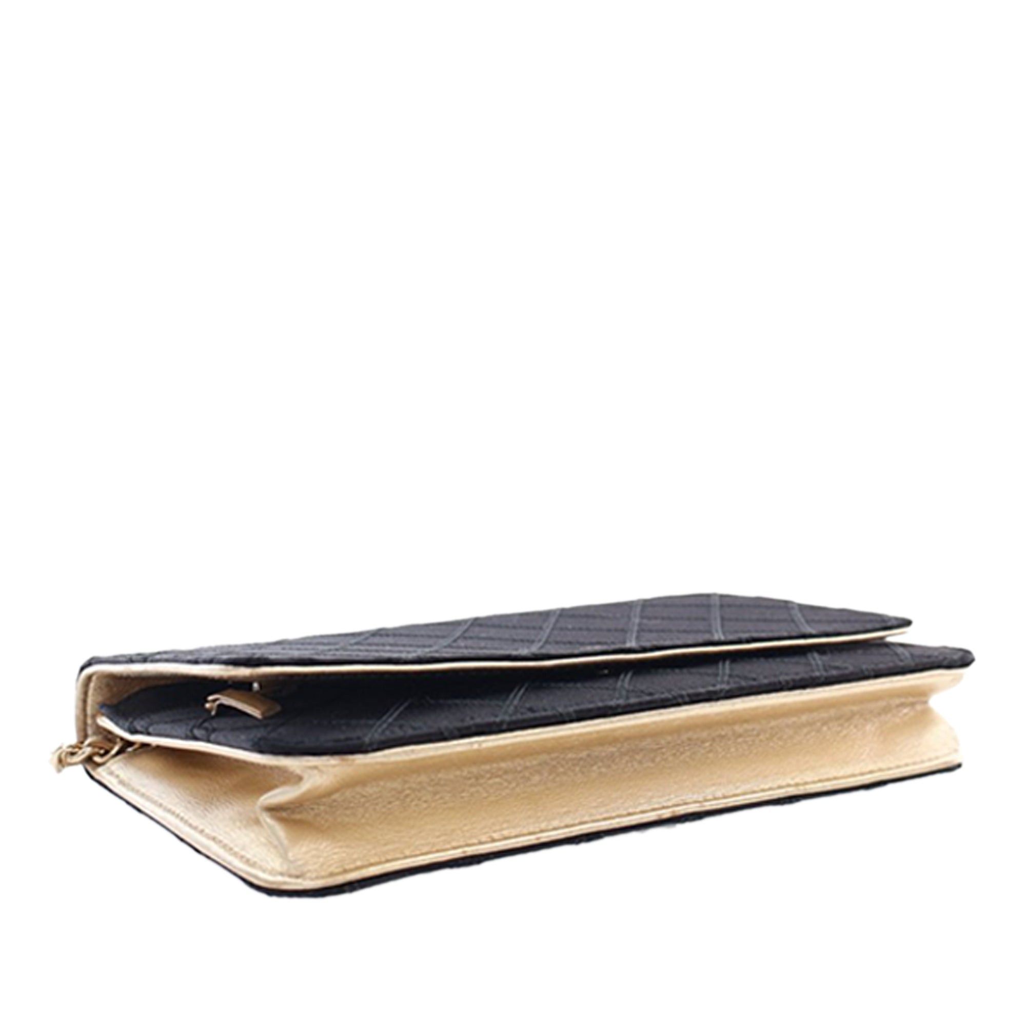 Chanel Bicolor Satin Diamond Stitch Wallet On Chain Size ONE SIZE - 6 Thumbnail