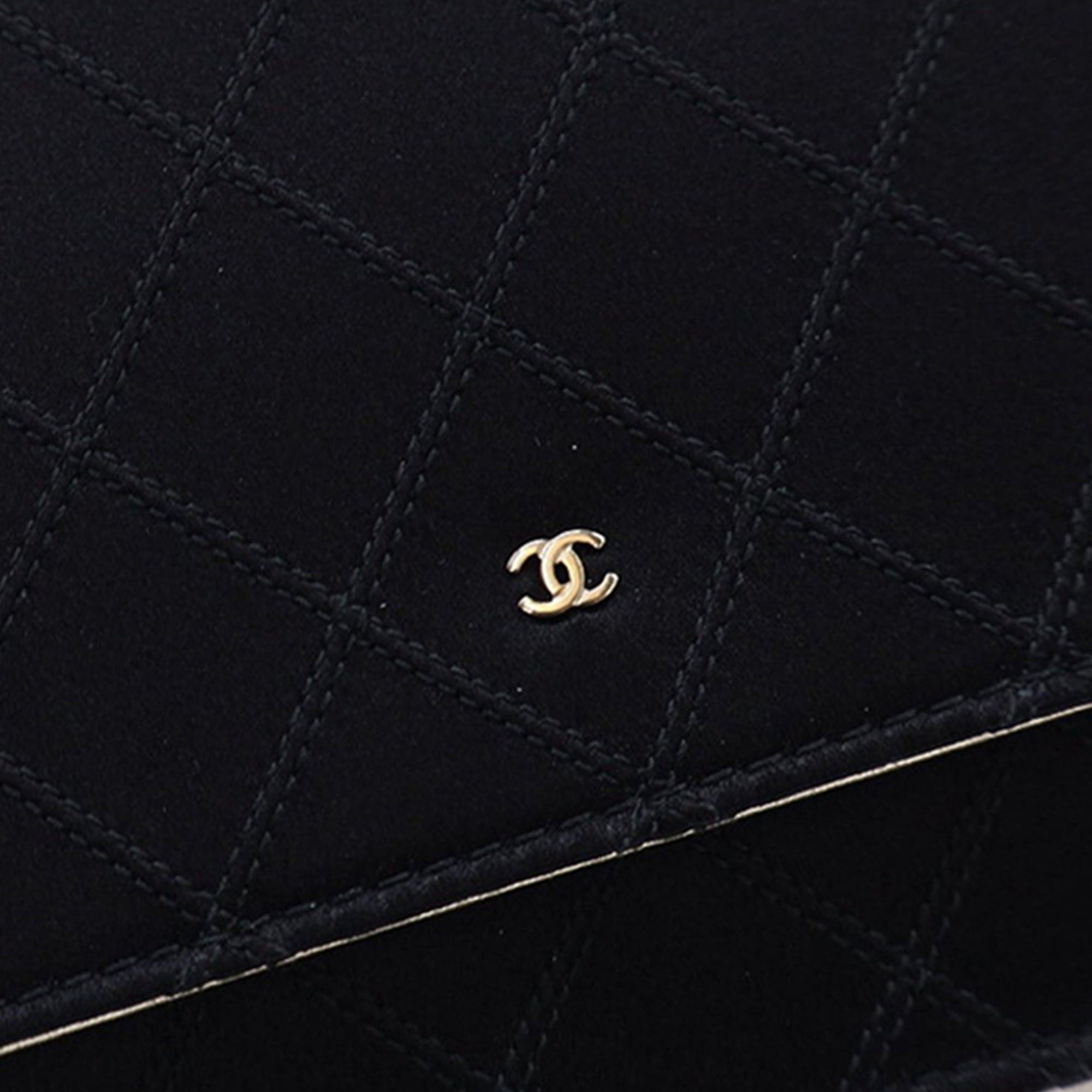 Chanel Bicolor Satin Diamond Stitch Wallet On Chain Size ONE SIZE - 10 Thumbnail