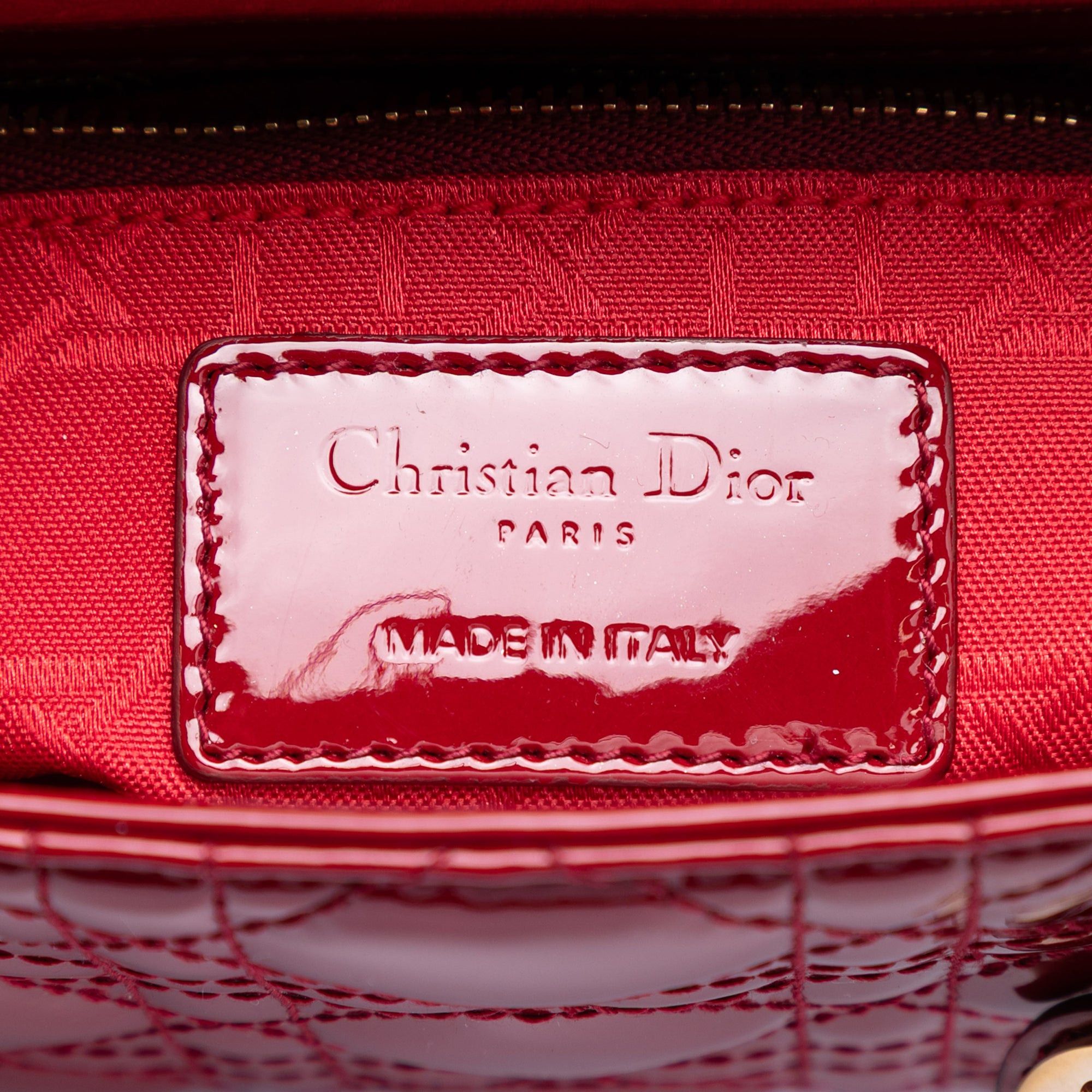 Dior Mini Patent Cannage Lady Dior Size ONE SIZE - 5 Thumbnail