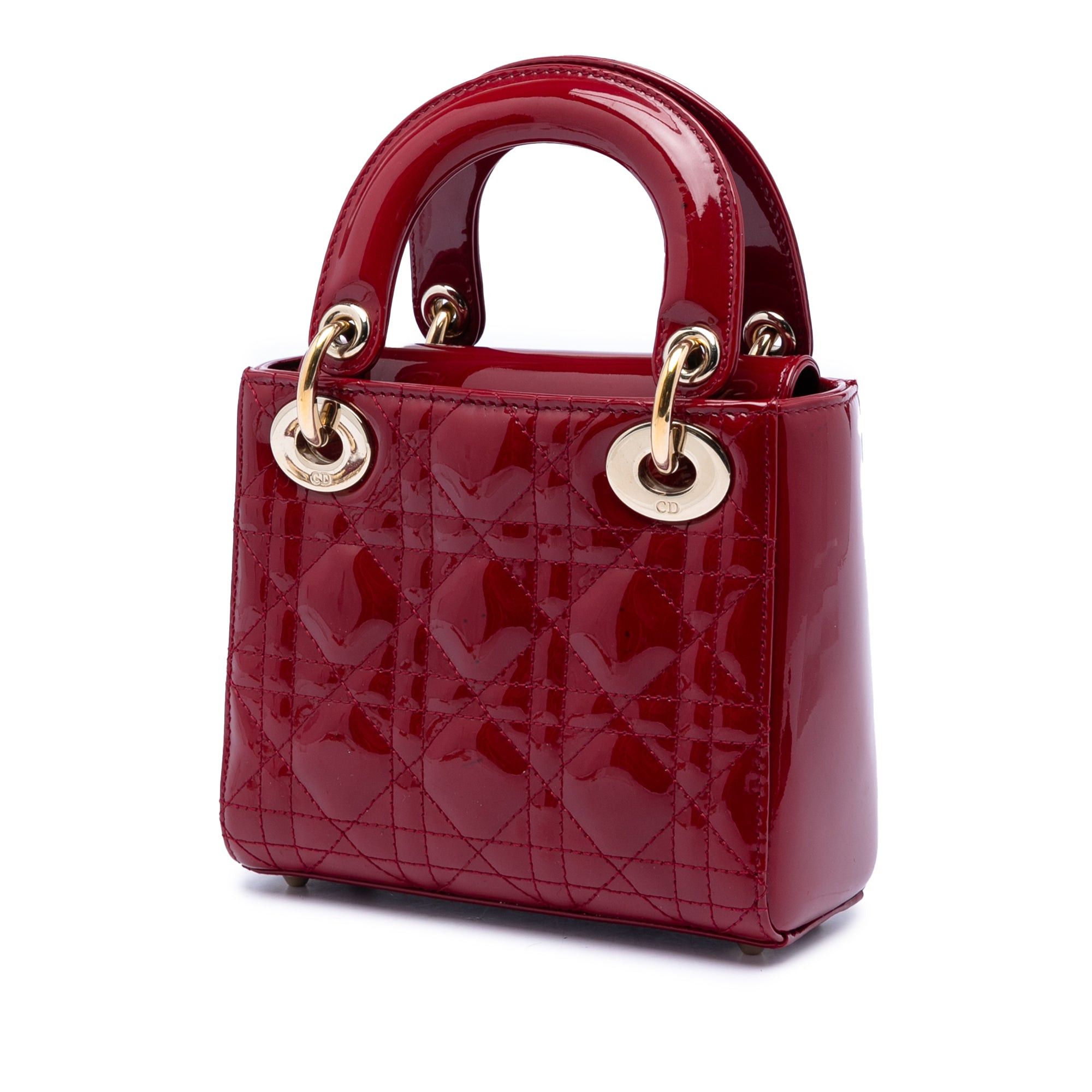 Dior Mini Patent Cannage Lady Dior Size ONE SIZE - 2 Thumbnail