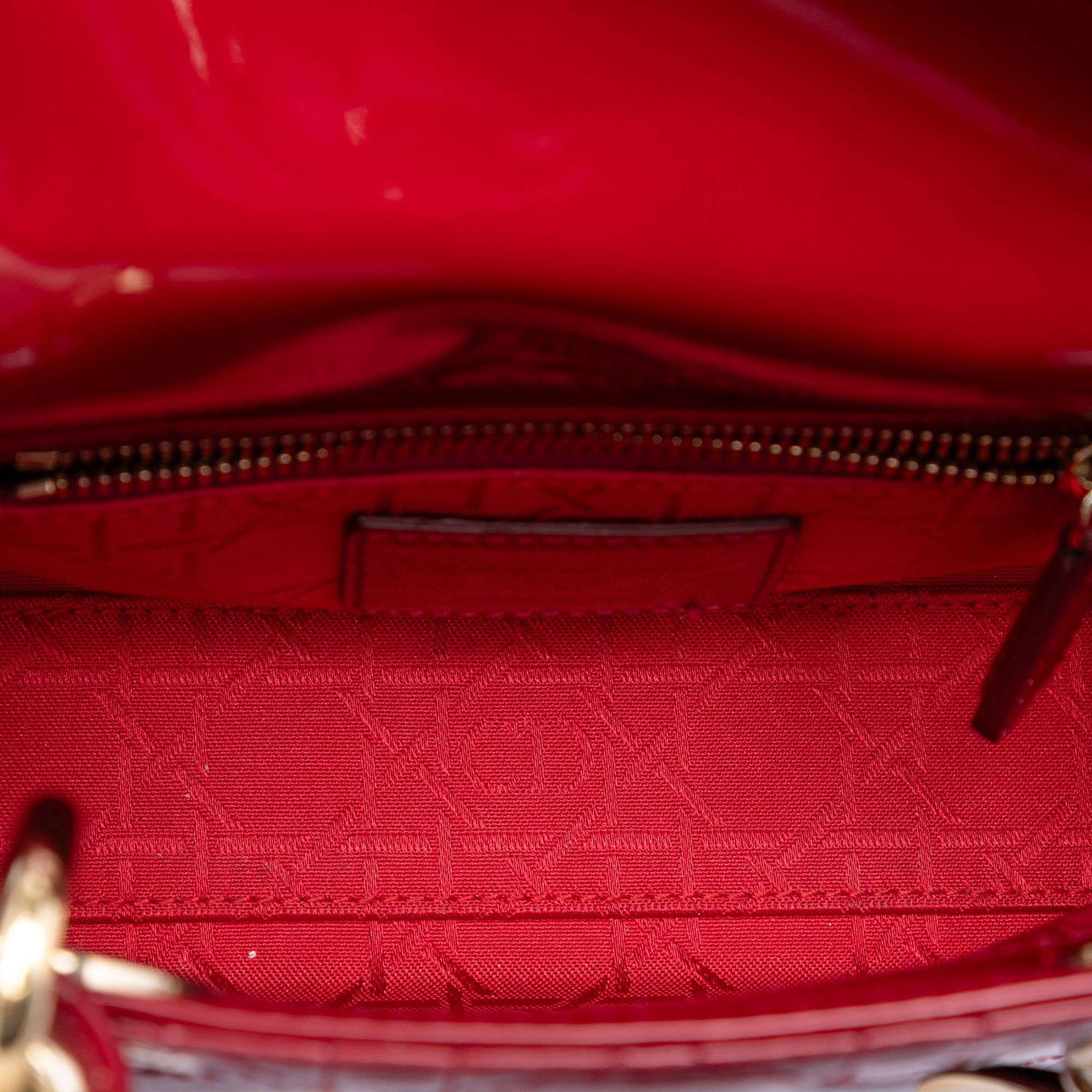 Dior Mini Patent Cannage Lady Dior Size ONE SIZE - 4 Thumbnail