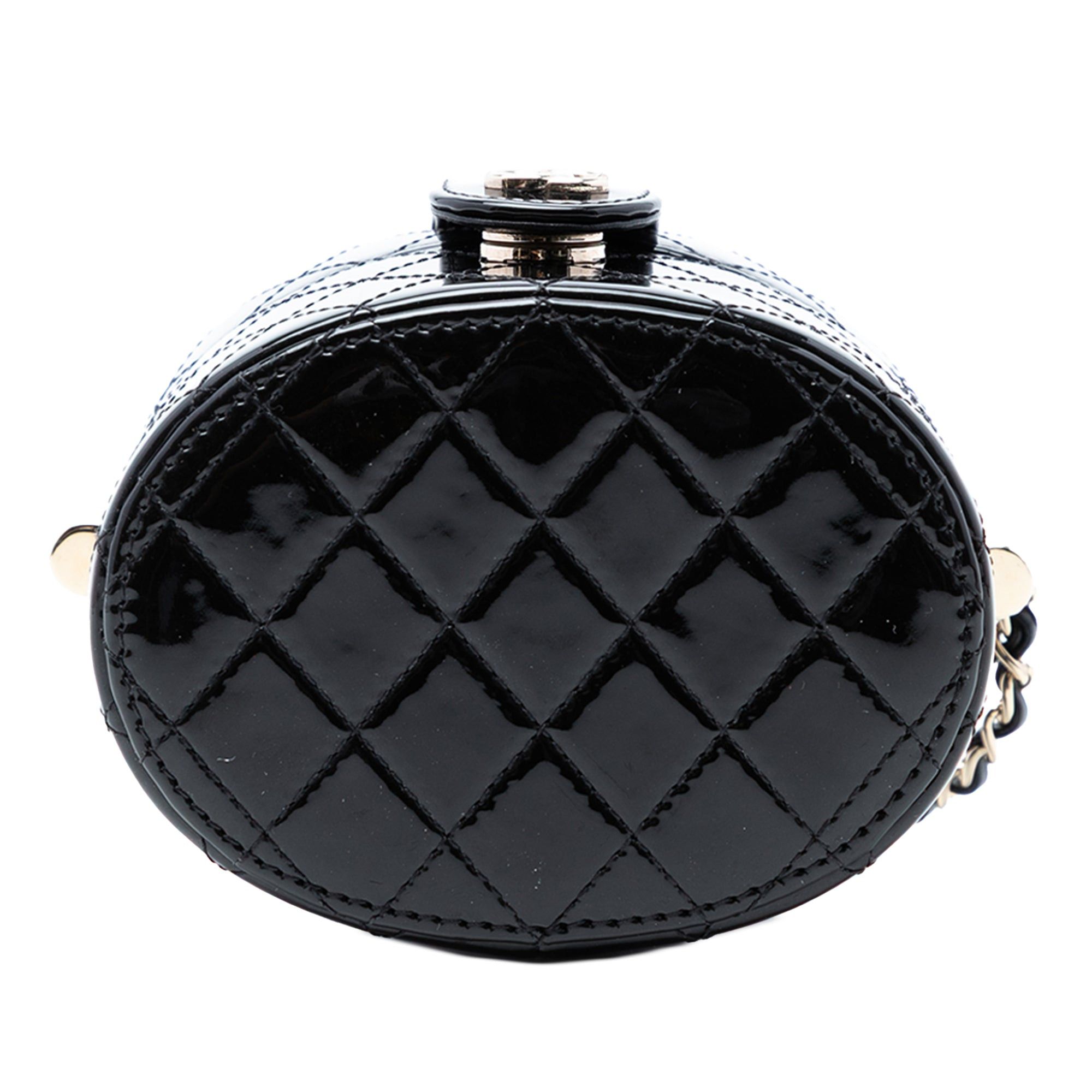 Chanel CC Quilted Patent Vanity Case with Chain Size ONE SIZE - 3 Thumbnail