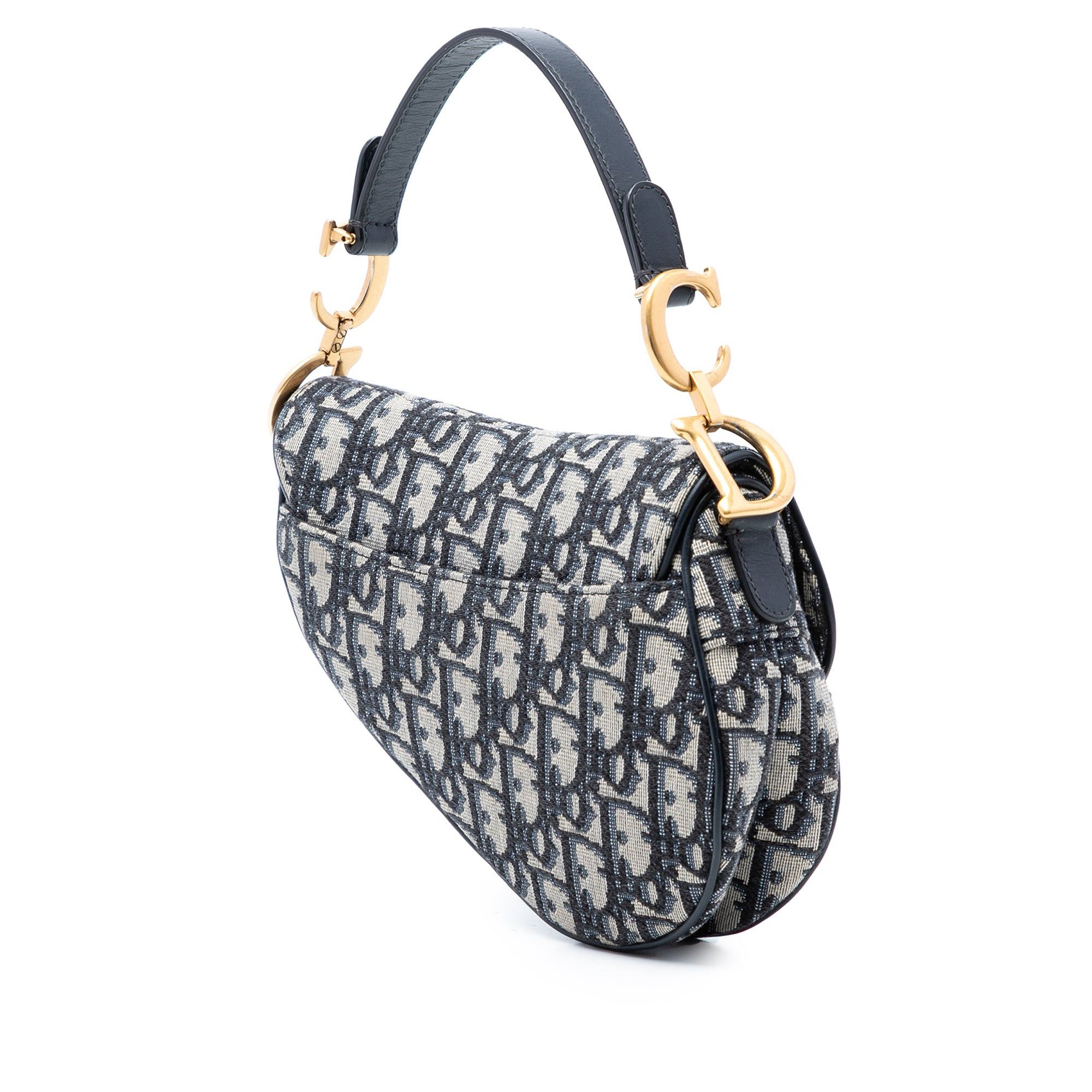 Dior Mini Oblique Canvas Saddle Bag Size ONE SIZE - 2 Thumbnail