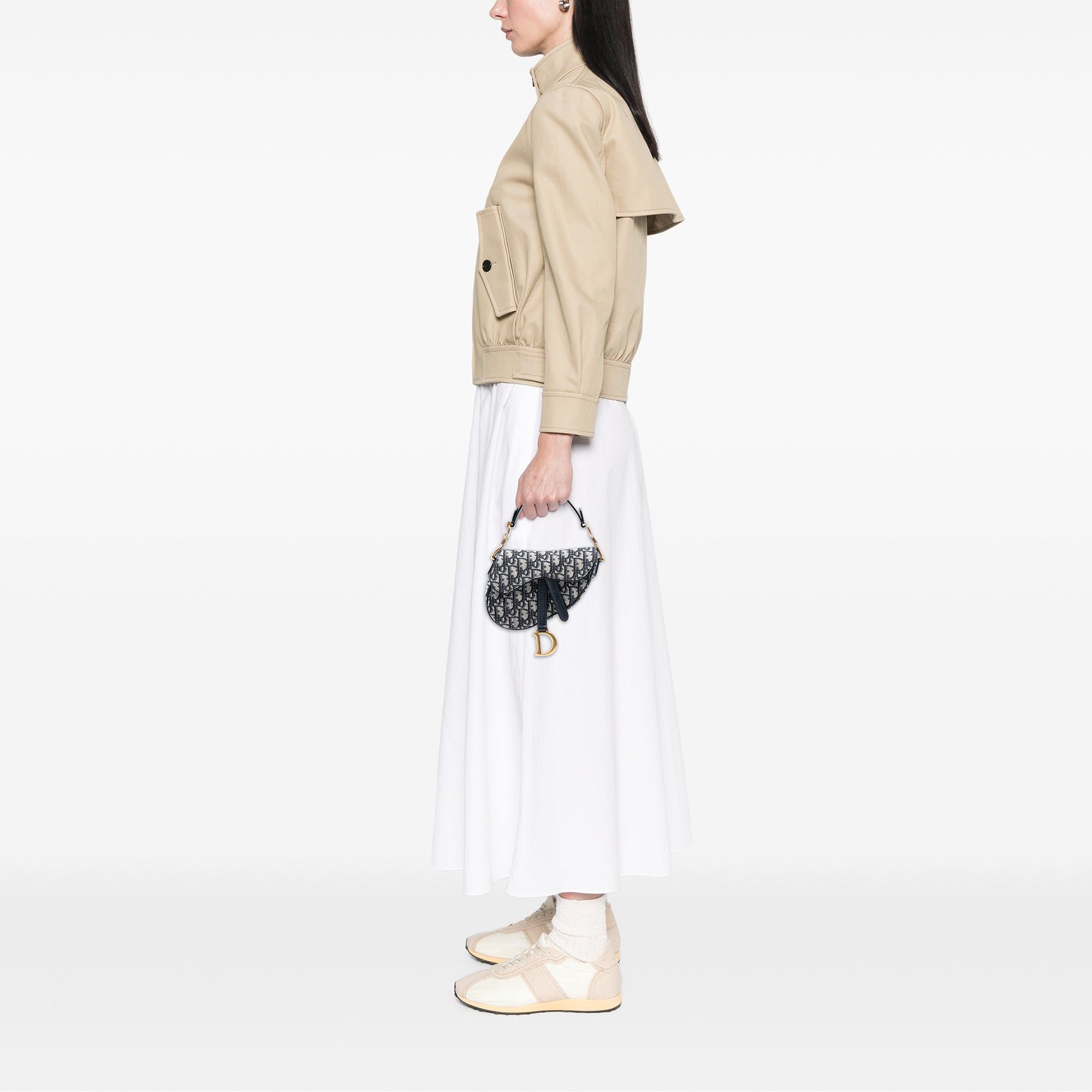Dior Mini Oblique Canvas Saddle Bag Size ONE SIZE - 7 Thumbnail