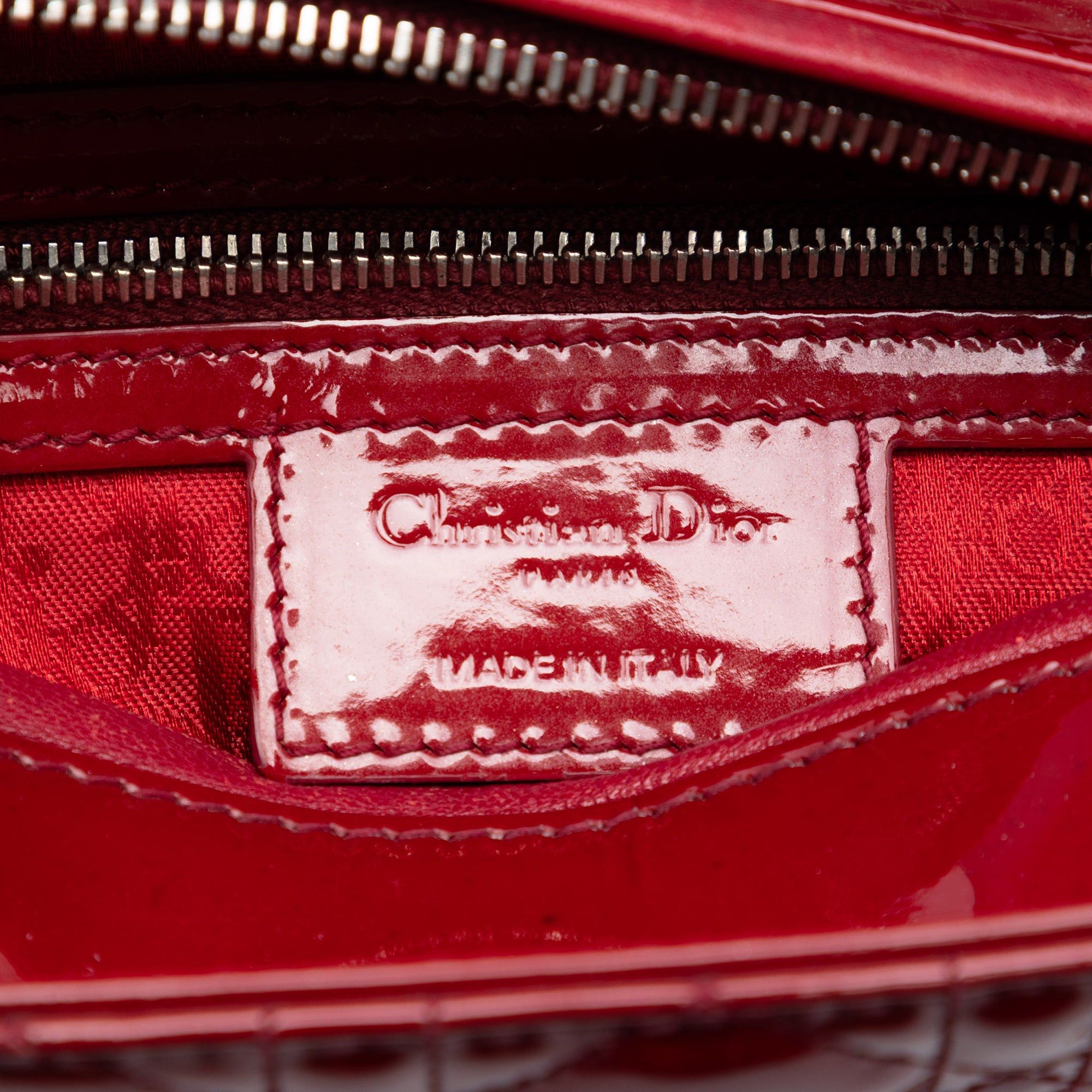 Dior Medium Patent Cannage Lady Dior Size ONE SIZE - 5 Thumbnail