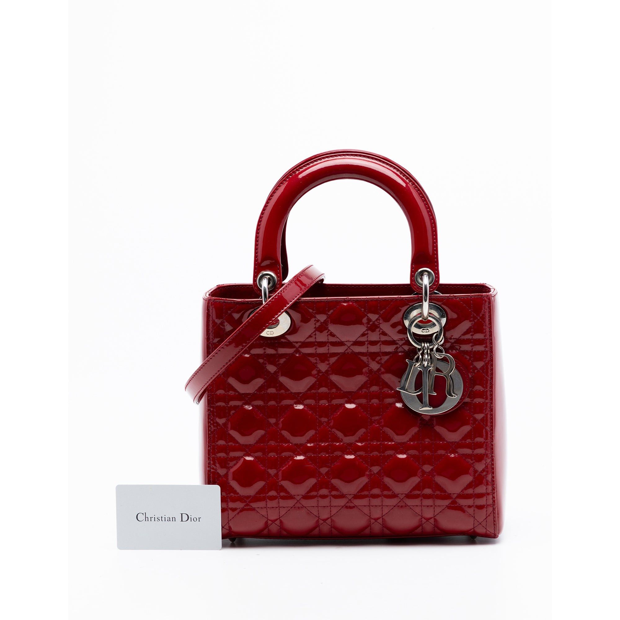 Dior Medium Patent Cannage Lady Dior Size ONE SIZE - 8 Thumbnail