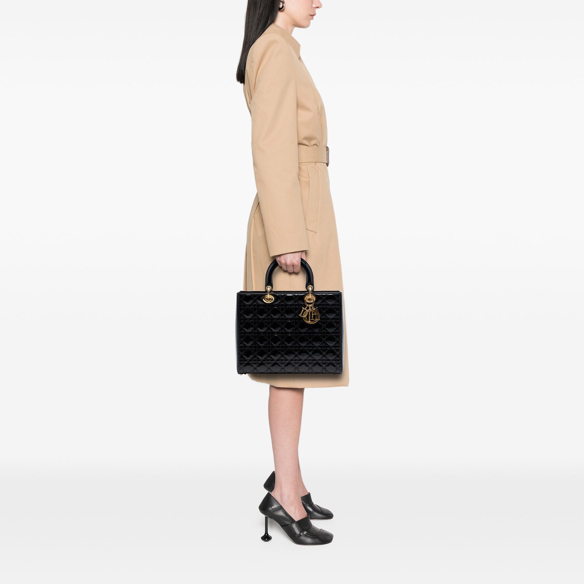 Dior Large Patent Cannage Lady Dior Size ONE SIZE - 7 Thumbnail