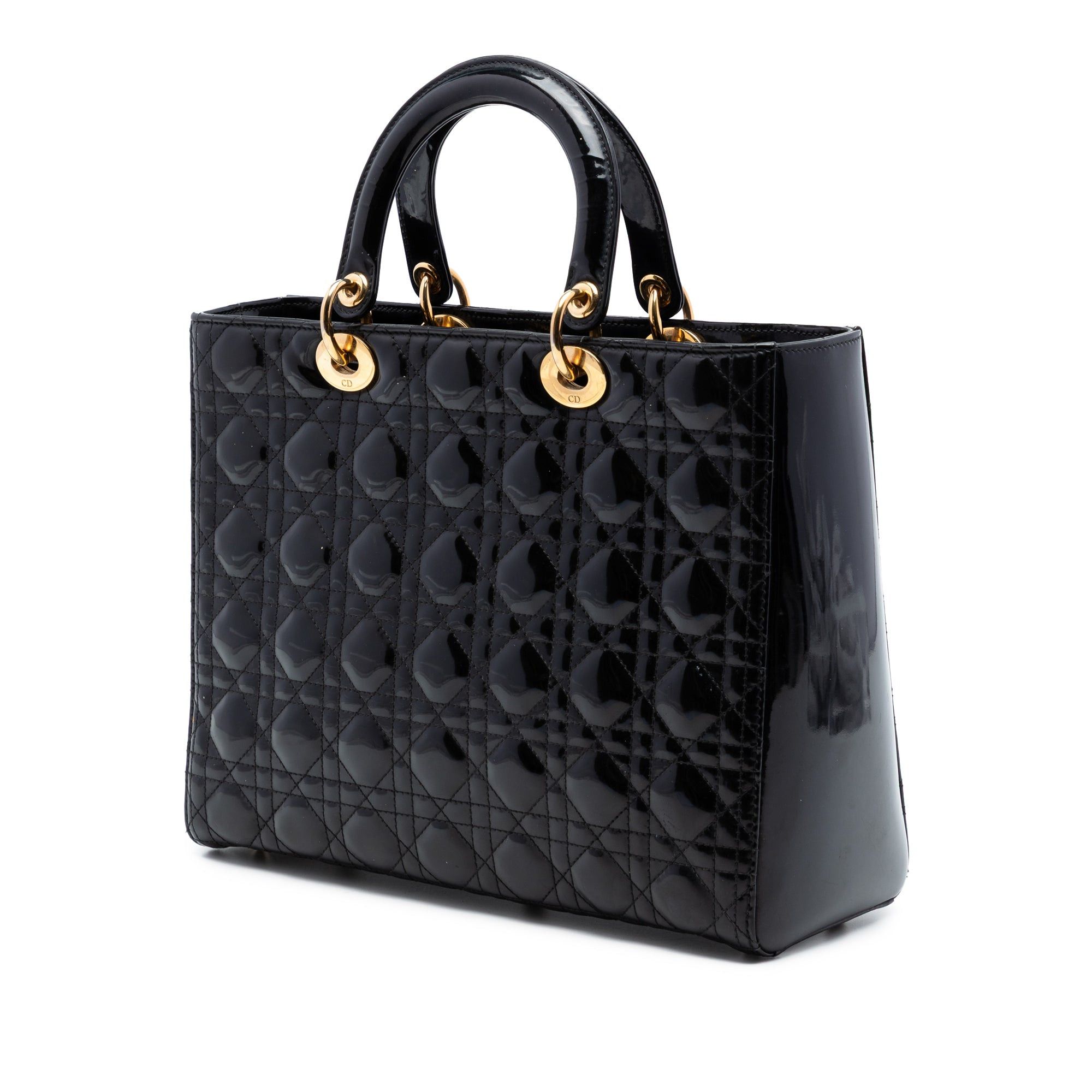 Dior Large Patent Cannage Lady Dior Size ONE SIZE - 2 Thumbnail