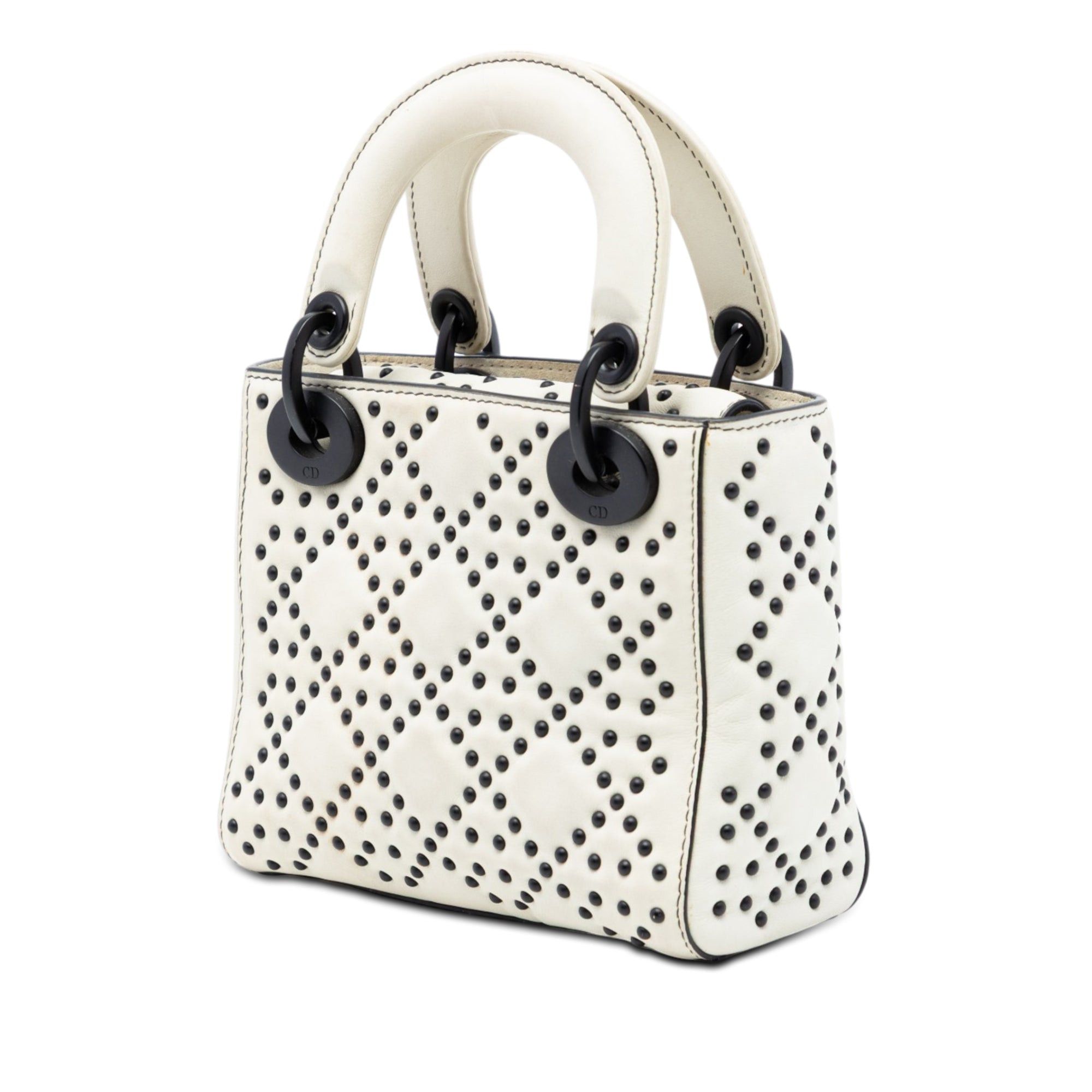 Dior Mini Ultra Matte Calfskin Cannage Studded Supple Lady Dior Size ONE SIZE - 2 Thumbnail