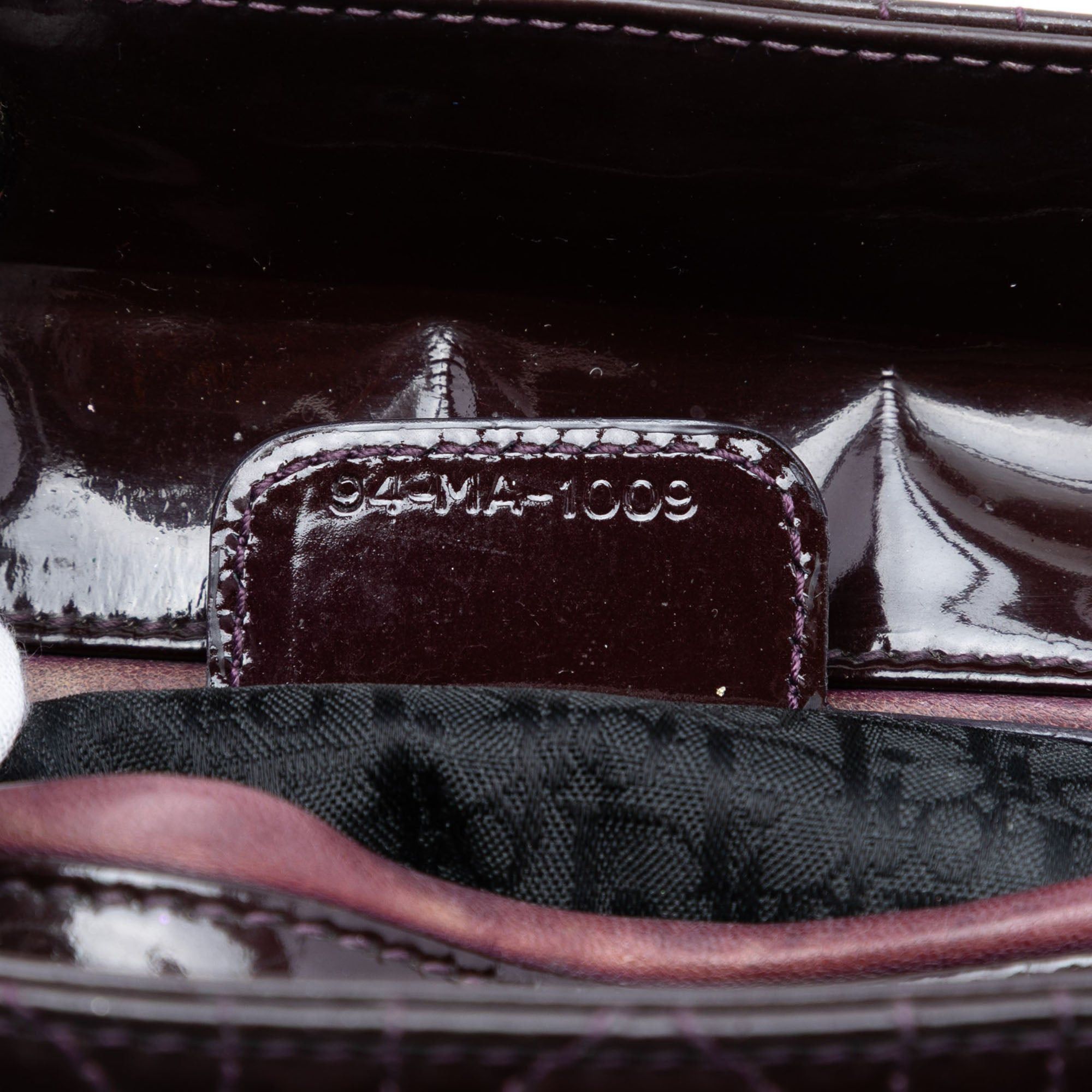 Dior Medium Patent Cannage Lady Dior Size ONE SIZE - 5 Thumbnail