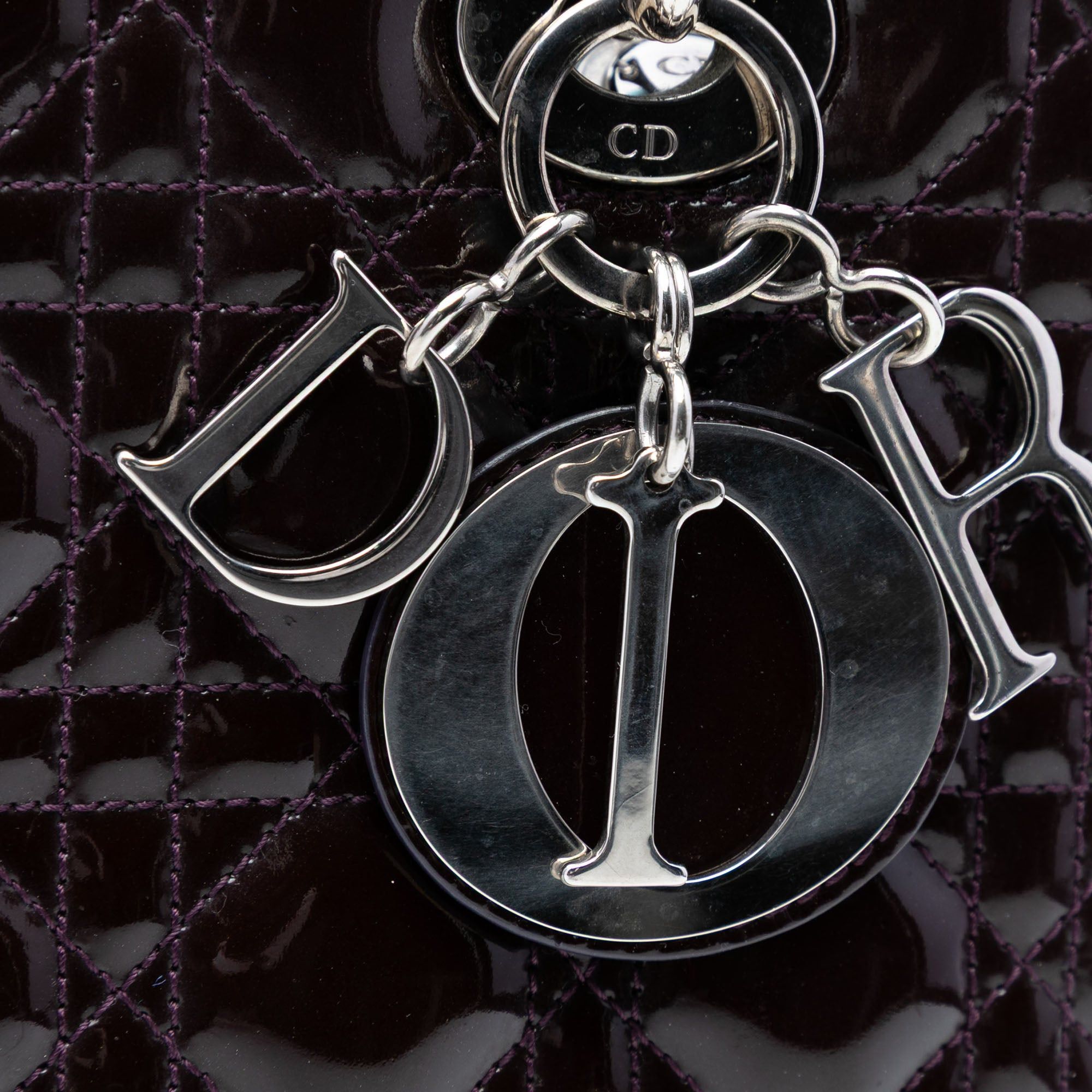 Dior Medium Patent Cannage Lady Dior Size ONE SIZE - 6 Thumbnail