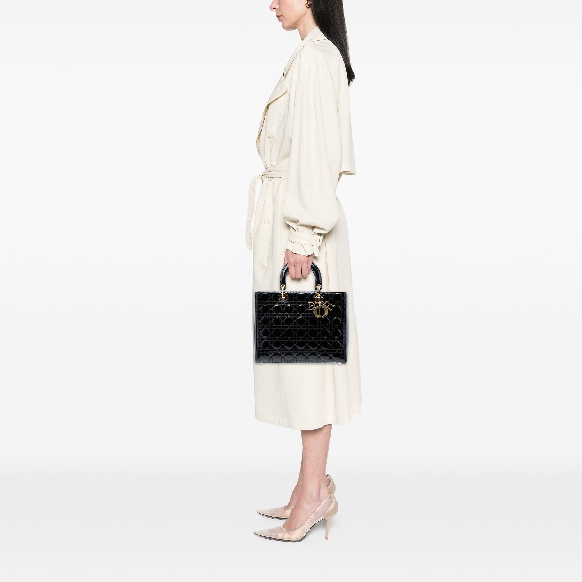 Dior Large Patent Cannage Lady Dior Size ONE SIZE - 7 Thumbnail