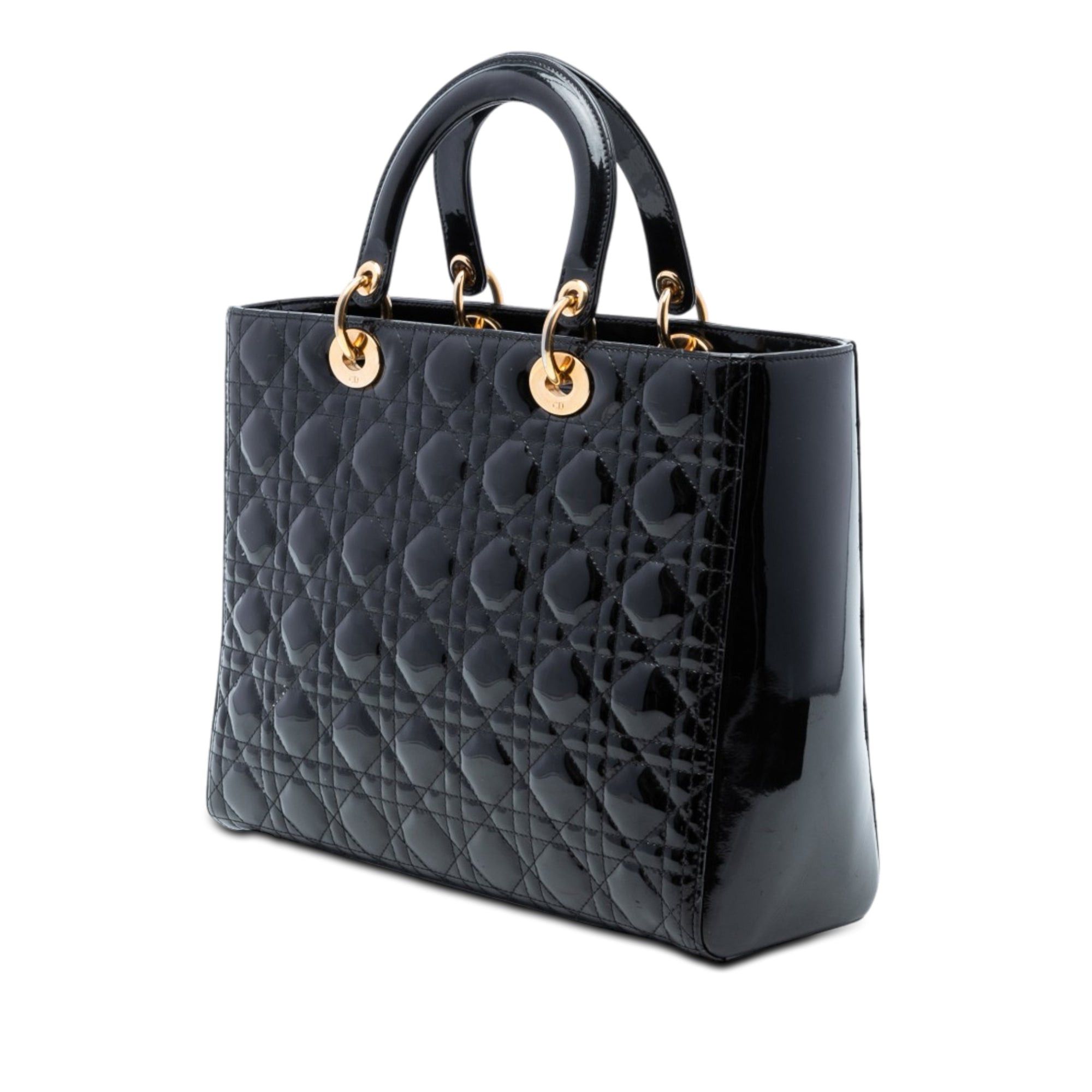 Dior Large Patent Cannage Lady Dior Size ONE SIZE - 2 Thumbnail