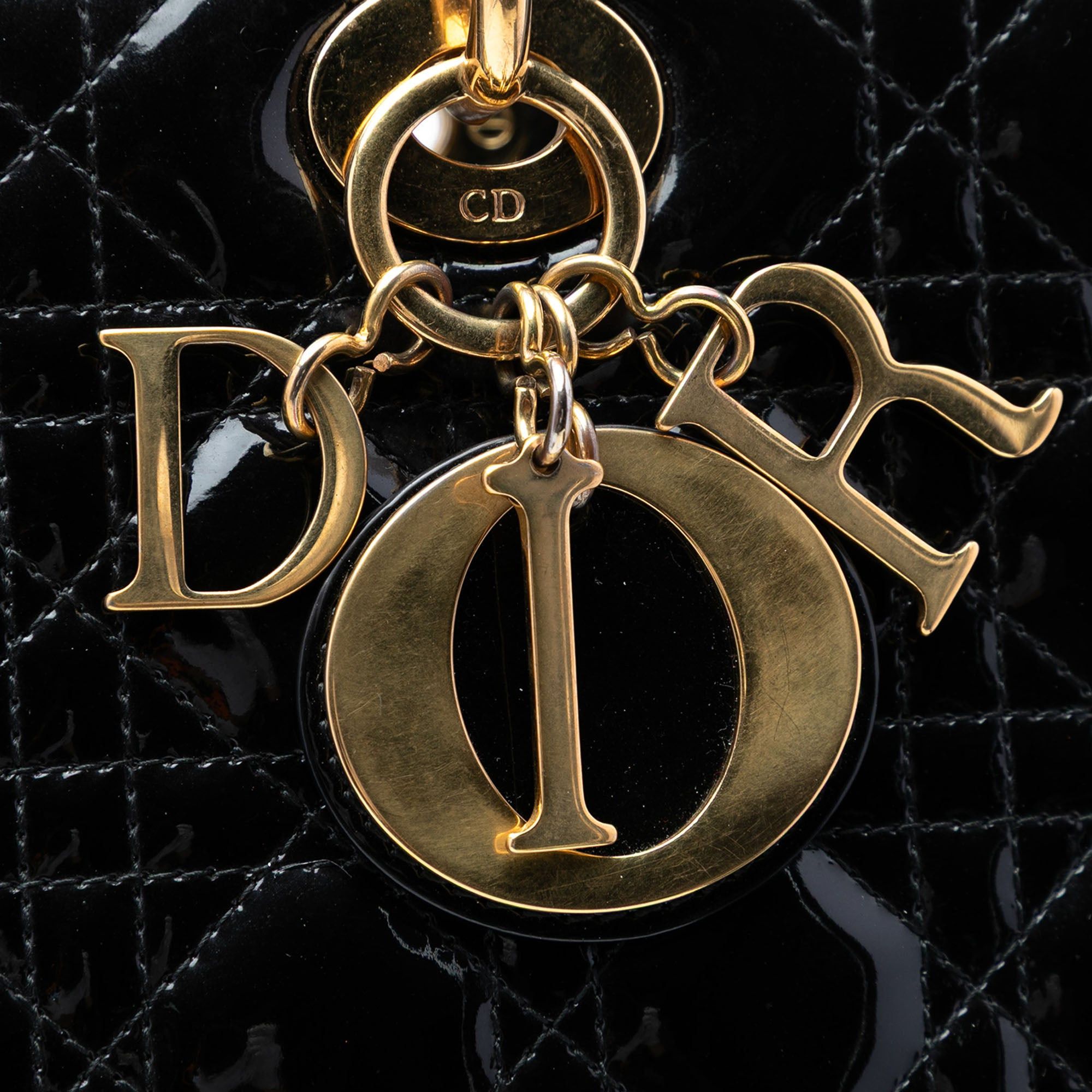 Dior Large Patent Cannage Lady Dior Size ONE SIZE - 6 Thumbnail
