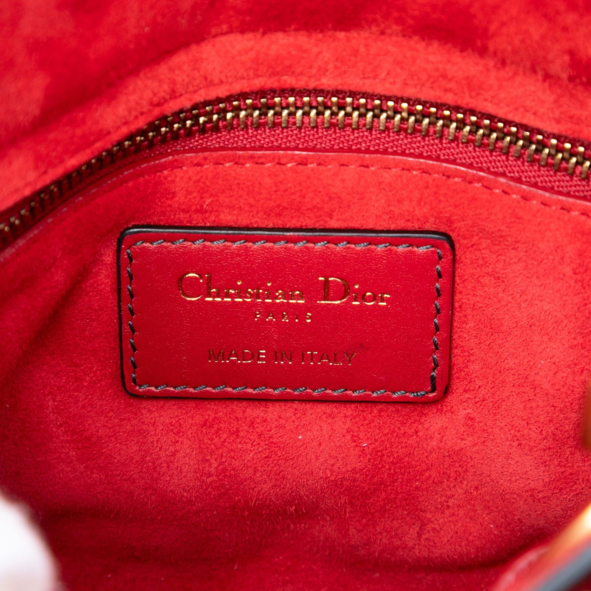 Dior Mini Lambskin Cannage Studded Supple Lady Dior Size ONE SIZE - 5 Thumbnail