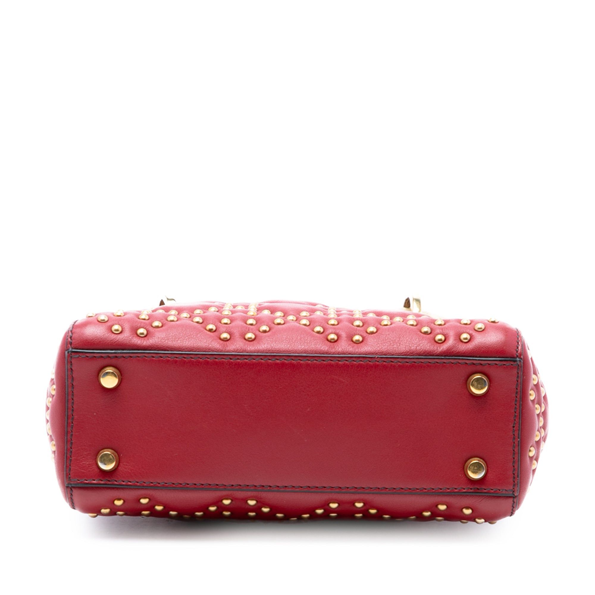 Dior Mini Lambskin Cannage Studded Supple Lady Dior Size ONE SIZE - 3 Thumbnail