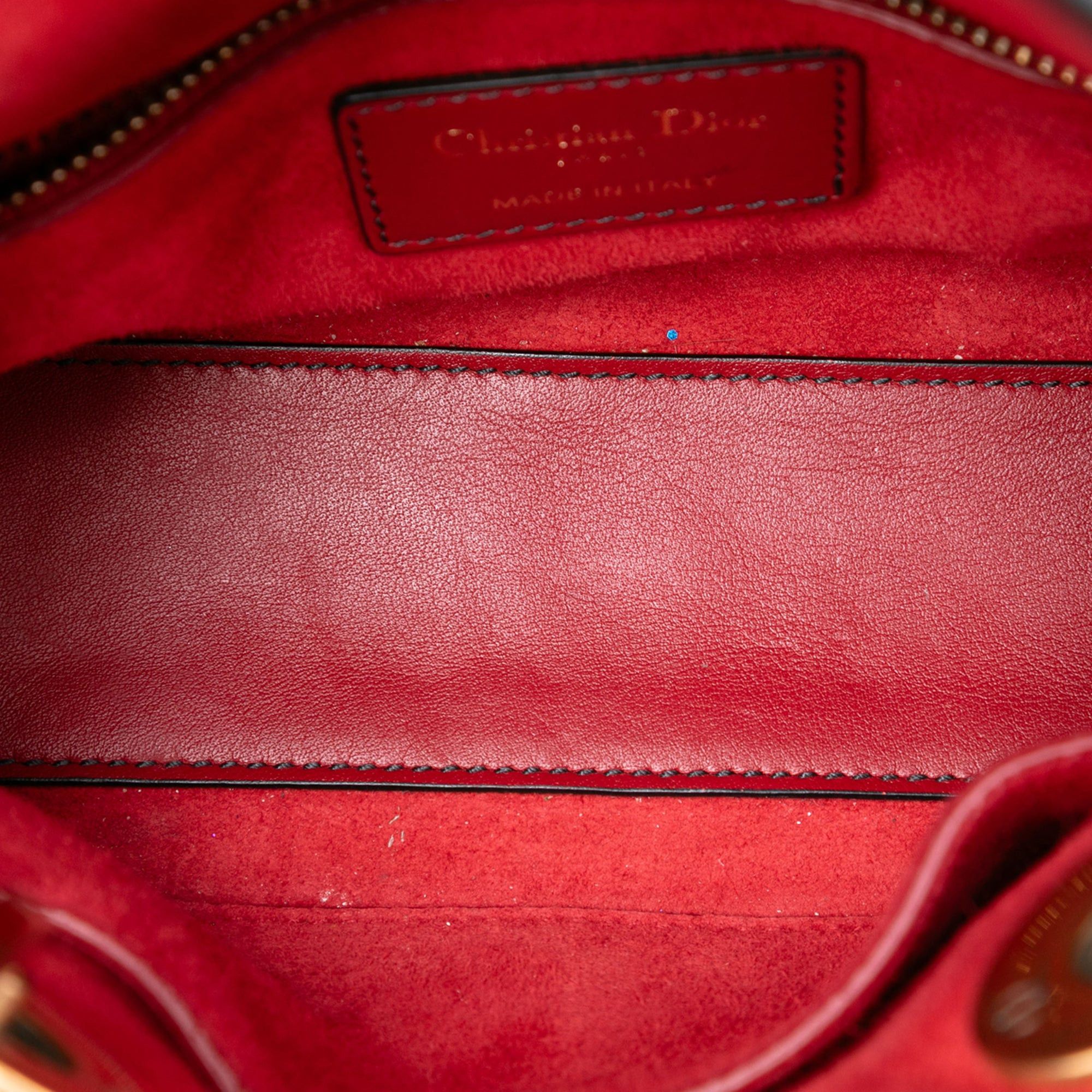 Dior Mini Lambskin Cannage Studded Supple Lady Dior Size ONE SIZE - 4 Thumbnail