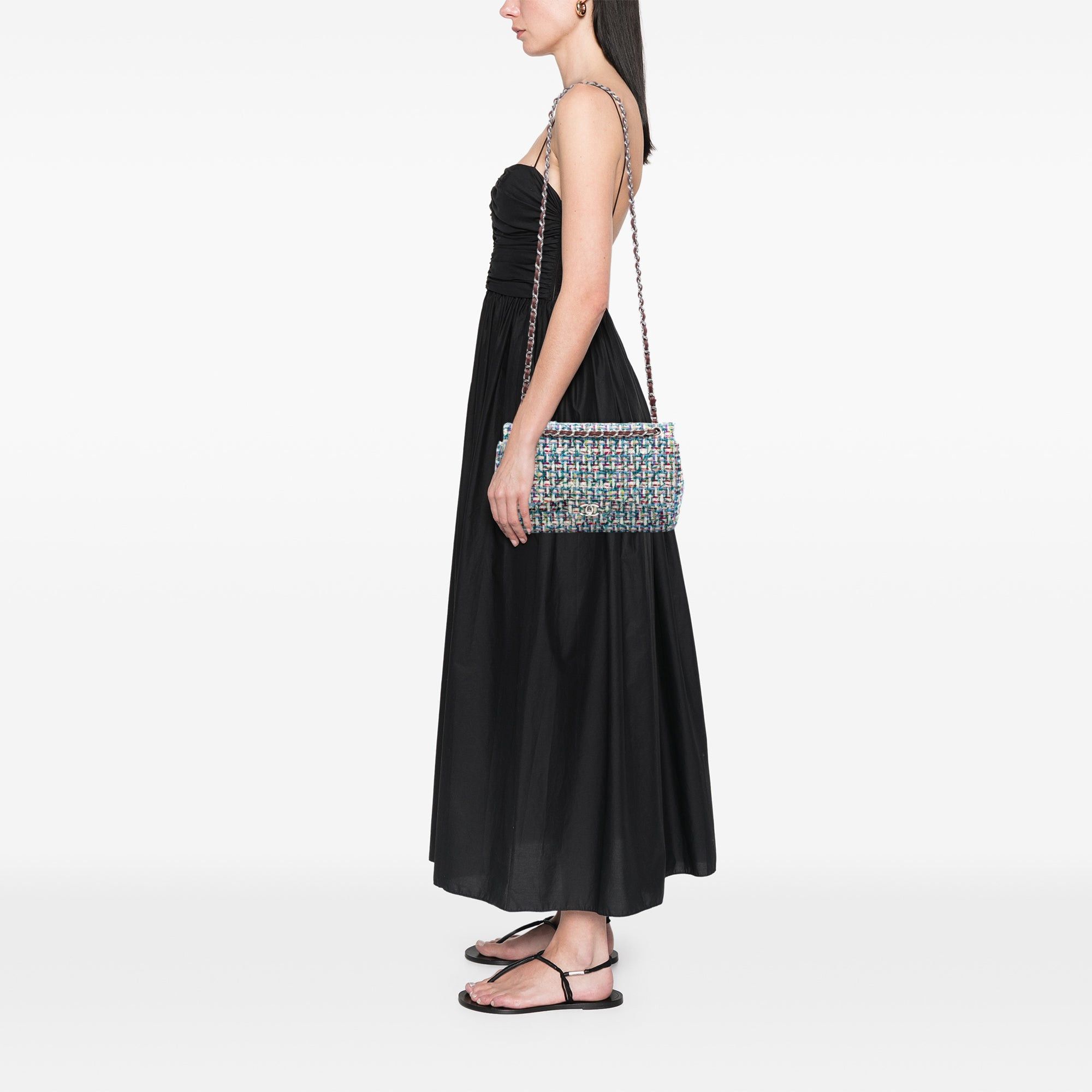 Chanel Jumbo Classic Tweed Double Flap Size ONE SIZE - 7 Thumbnail
