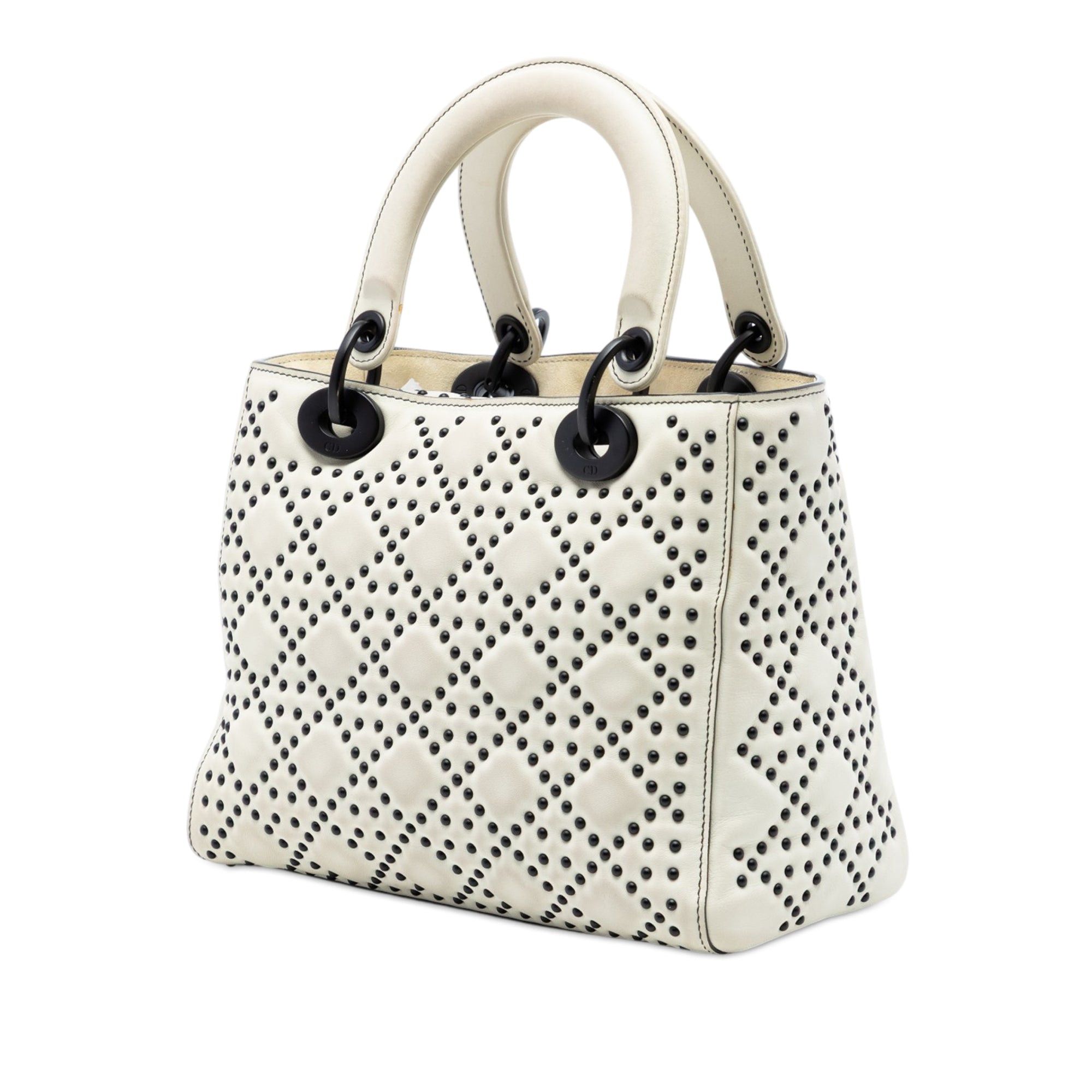 Dior Medium Lambskin Cannage Studded Supple Lady Dior Size ONE SIZE - 2 Thumbnail