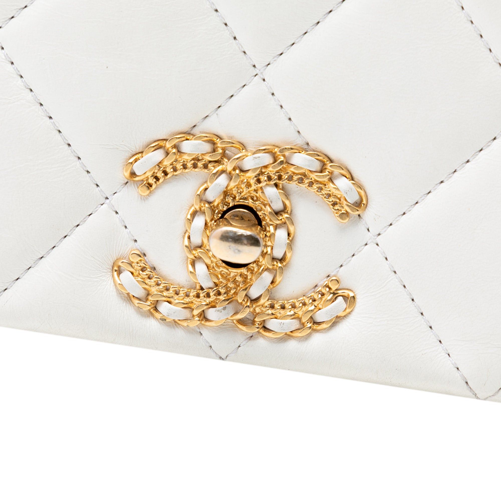 Chanel CC Quilted Lambskin Looping Chain Flap Size ONE SIZE - 6 Thumbnail