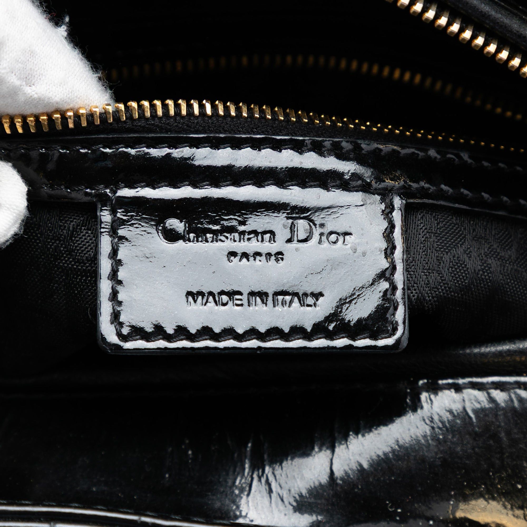 Dior Large Patent Cannage Lady Dior Size ONE SIZE - 5 Thumbnail